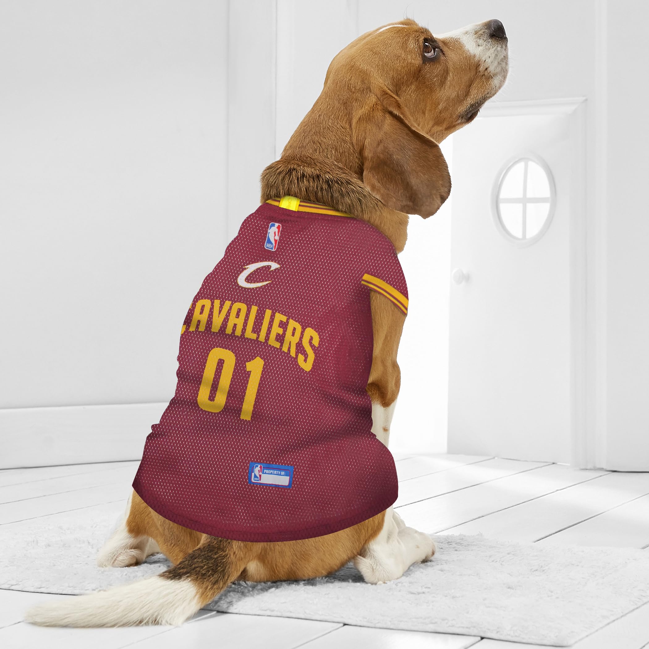 Pets First NBA CLEVELAND CAVALIERS DOG Jersey, Medium - Tank Top Basketball Pet Jersey