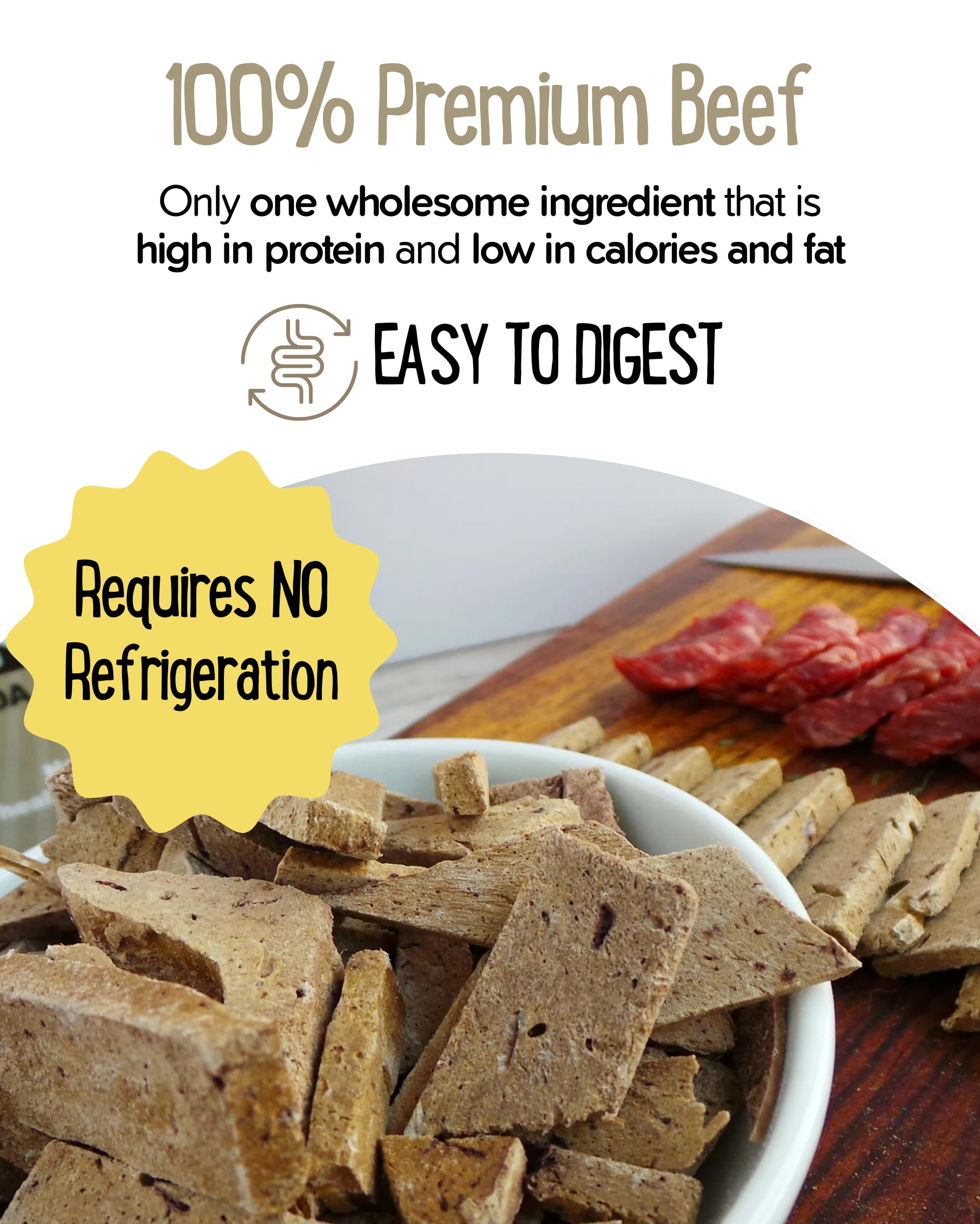 Lick You Silly Freeze-Dried Beef Liver Dog Treats | High-Protein Training Snacks for Dogs & Puppies | Grain-Free Pet Treats for