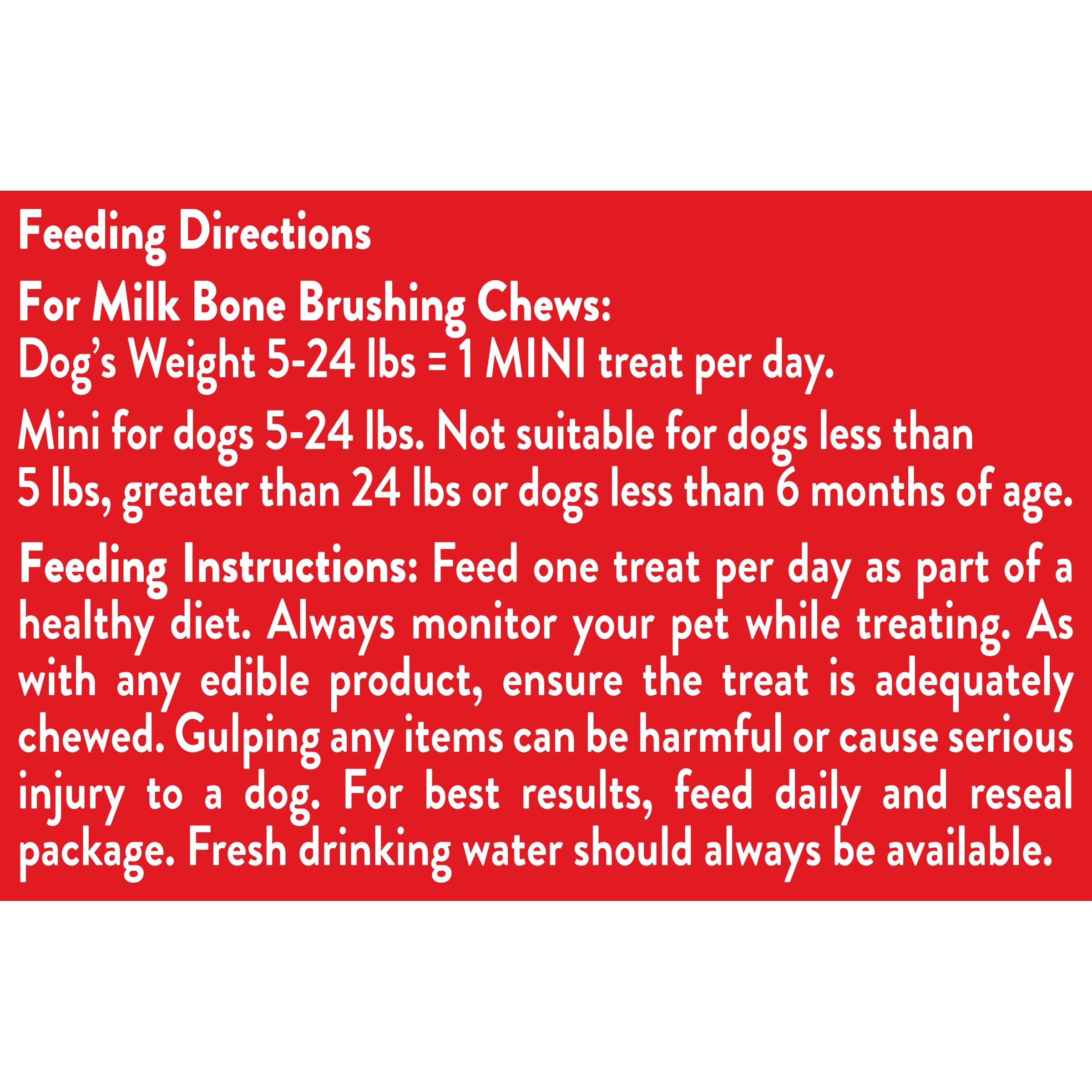 Milk-Bone Brushing Chews Daily Dental Dog Treats, Small/Medium Treats, 7.1 Ounce Pouch