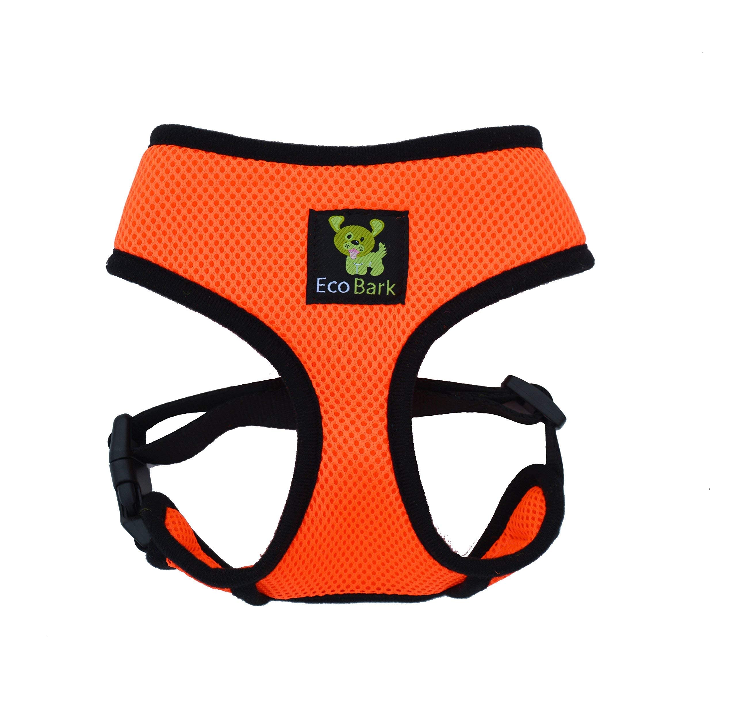 Classic Dog Harness Innovative Mesh No Pull No Choke Design Soft Double Padded Breathable Vest For Eco-Friendly Easy Control Walking Quick Release For Puppies Toy Breeds & Small Dogs (Small, Orange)