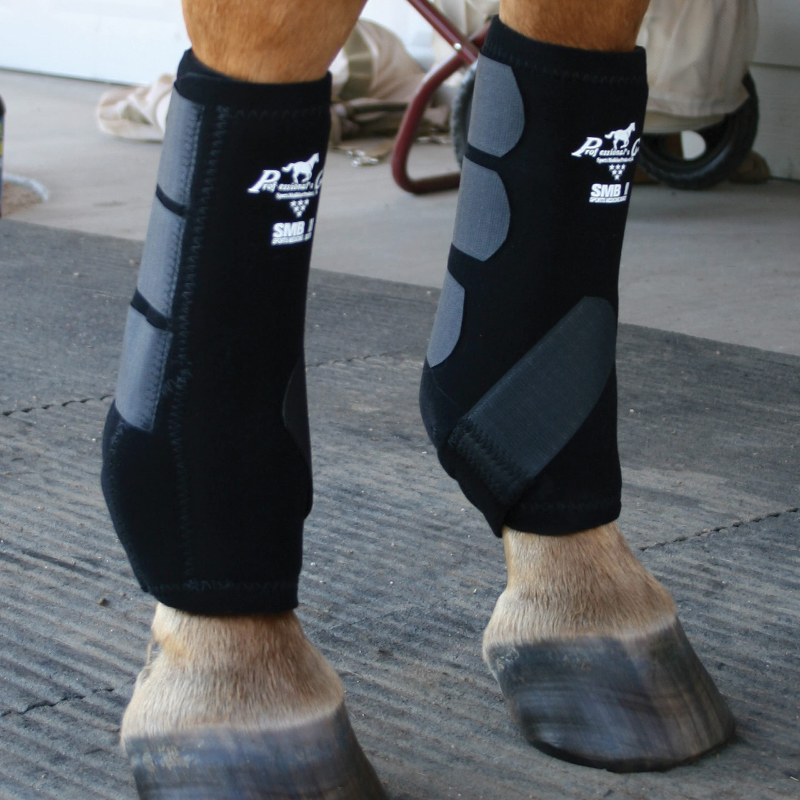 Professional'S Choice Equine Smbii Leg Boots | Sold In Pairs | Black | Large