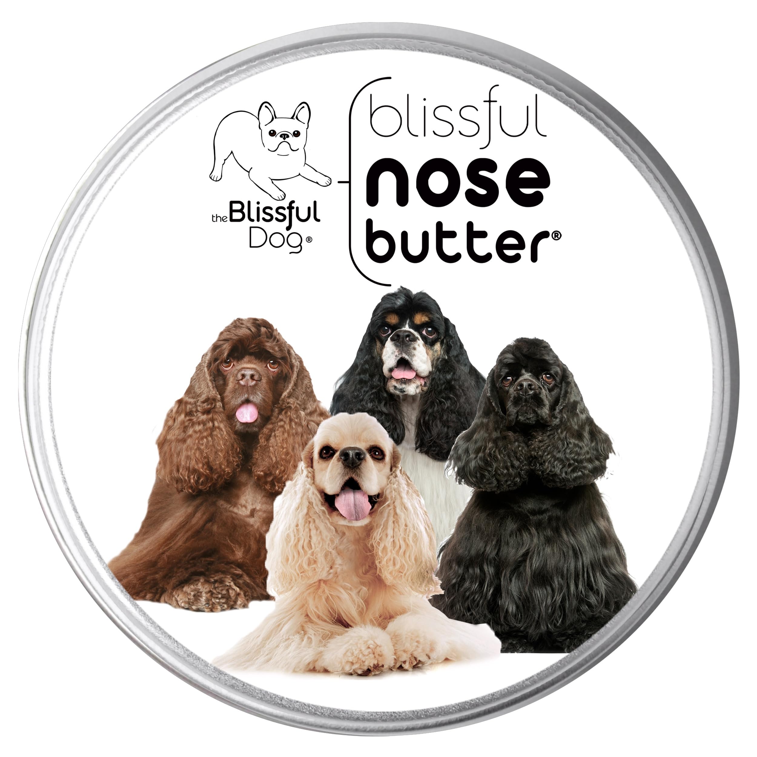 The Blissful Dog Cocker Spaniel Nose Butter, Versatile Dog Nose Balm for Dry Nose, Handcrafted Nose Moisturizer, Easy-to-Apply D