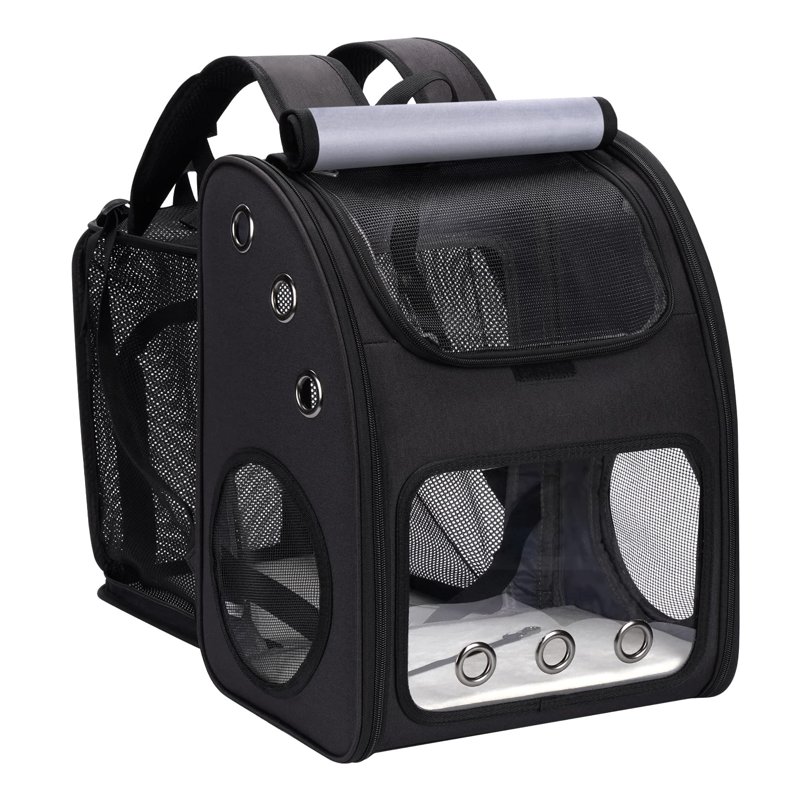 COVONO Cat Carrier Backpack, Expandable Cat Backpack for Cats, Dogs and Small Animals, Portable Pet Carrier Backpack, Super Vent