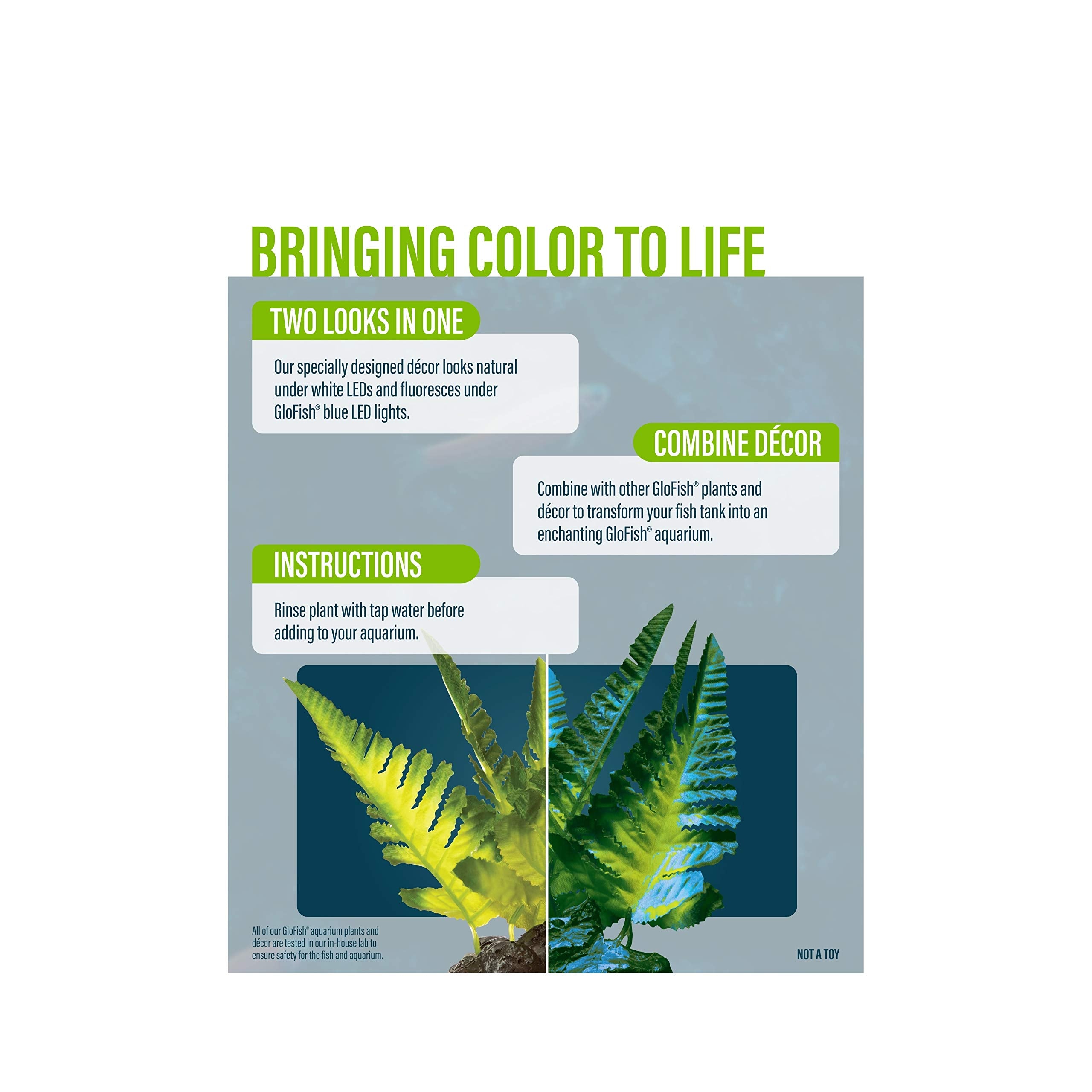 GloFish Plant Aquarium Decor