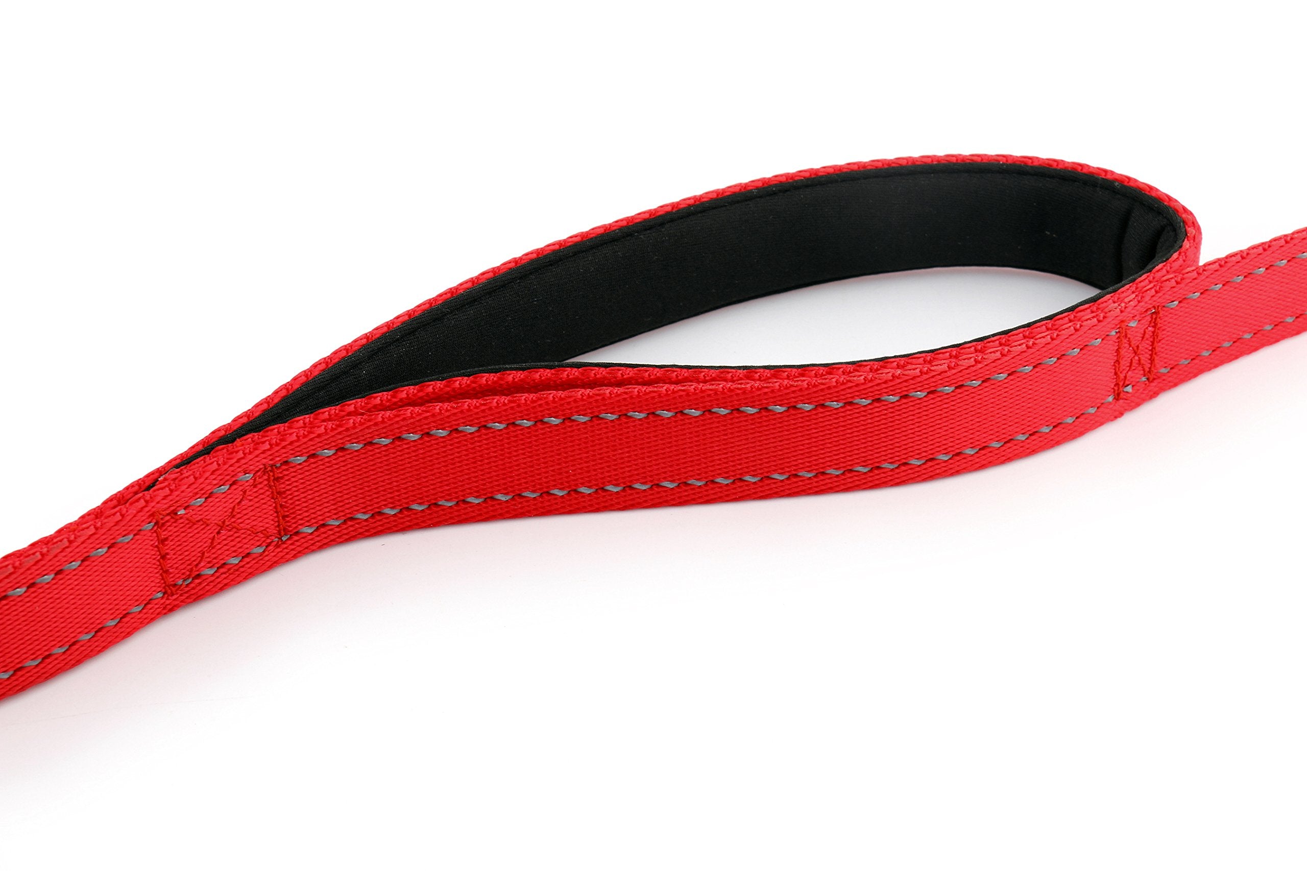 Primal Pet Gear Dog Leash 6Ft Long,Traffic Padded Two Handle,Heavy Duty,Reflective Double Handles Lead For Control Safety Training,Leashes For Large Dogs Or Medium Dogs,Dual Handles Leads(Red)
