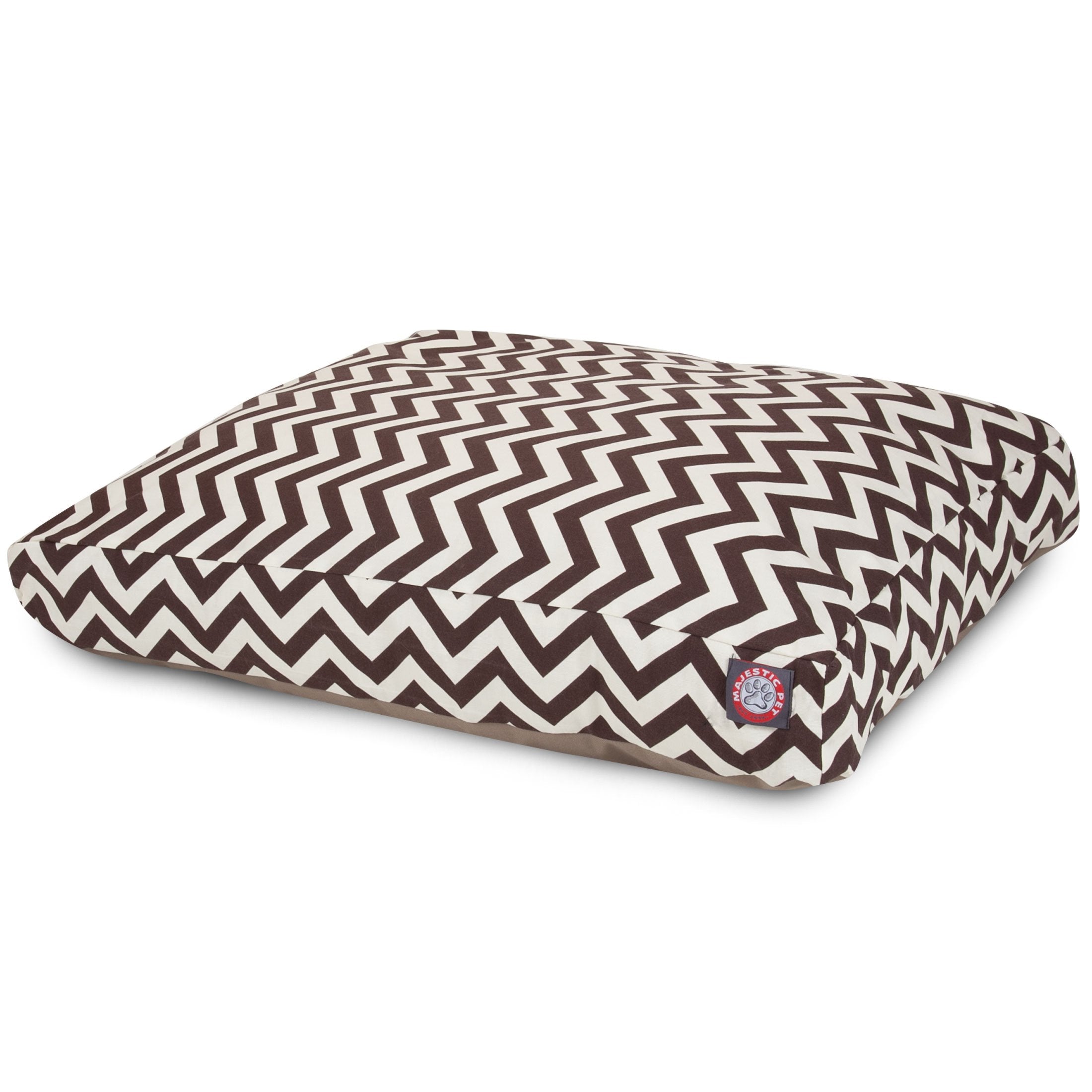 Majestic Pet Chevron Rectangle Dog Bed Washable - Non Slip Comfy Pet Bed - Crate Bed With Removable Washable Cover - Kennel Bed 