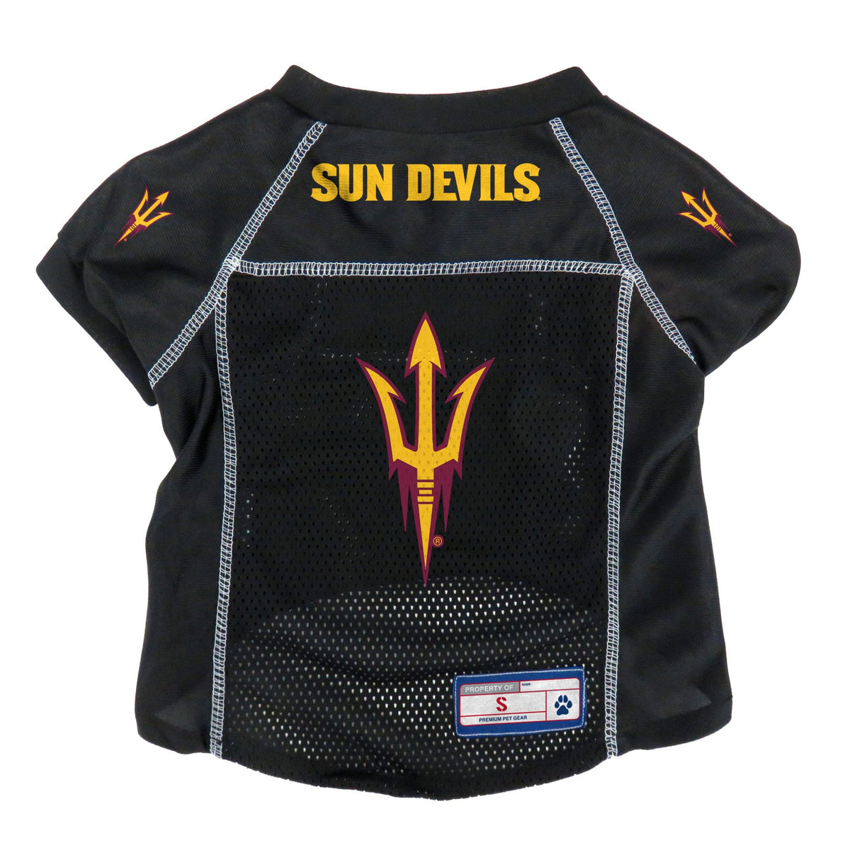 Littlearth Unisex-Adult Ncaa Arizona State Sun Devils Basic Pet Jersey, Team Color, X-Small