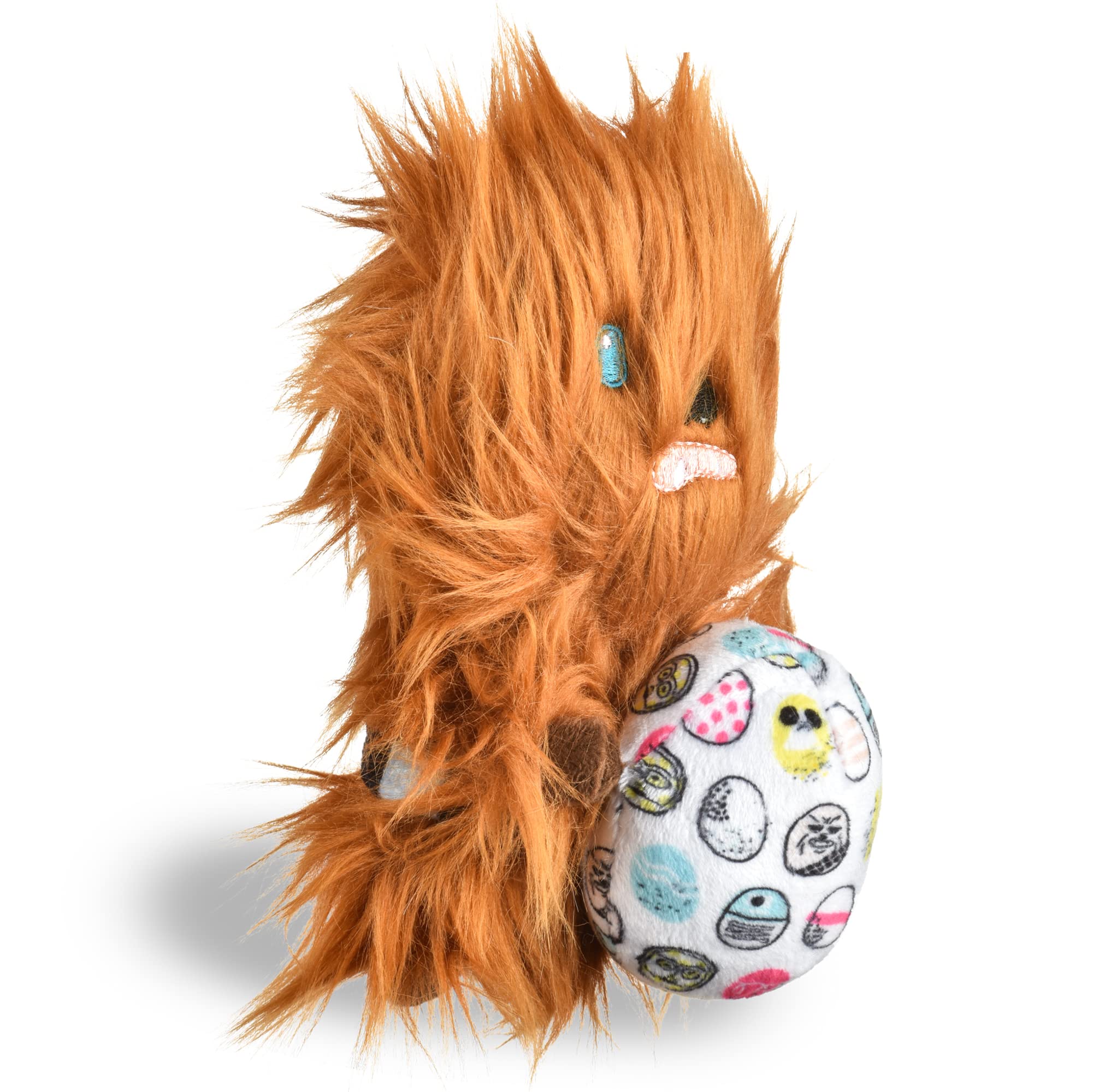 Star Wars Easter 9' Chewbacca Rebel Egg Squeaker Pet Toy | 9” Jumbo Plush Squeaker Easter Chewbacca Pet Toy | Toy For Dogs Easter Stuffed Chewbacca 9 Inch