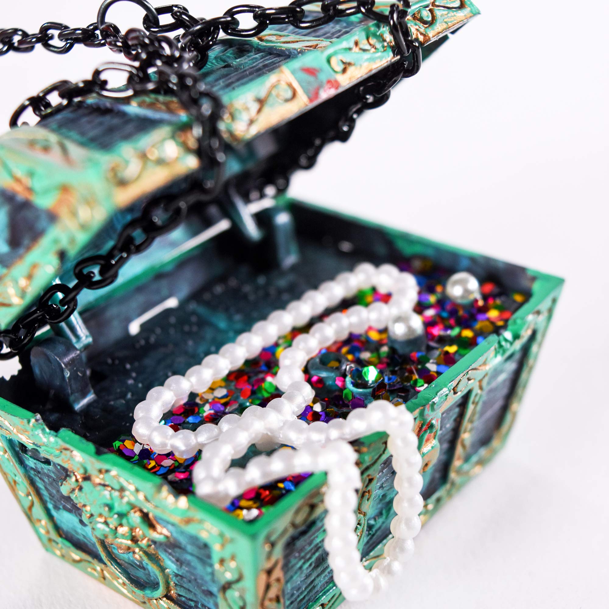 Treasure Box Moving Penn-Plax Aquarium Decoration With Moving Treasure Chest, Floating Div ...