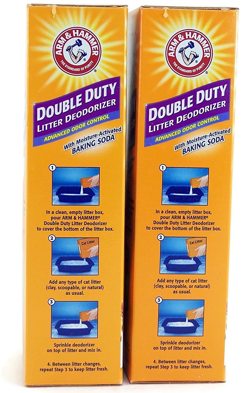 Arm & Hammer Double Duty Cat Litter Deodorizer With Baking Soda 30 Oz (2 Pack)
