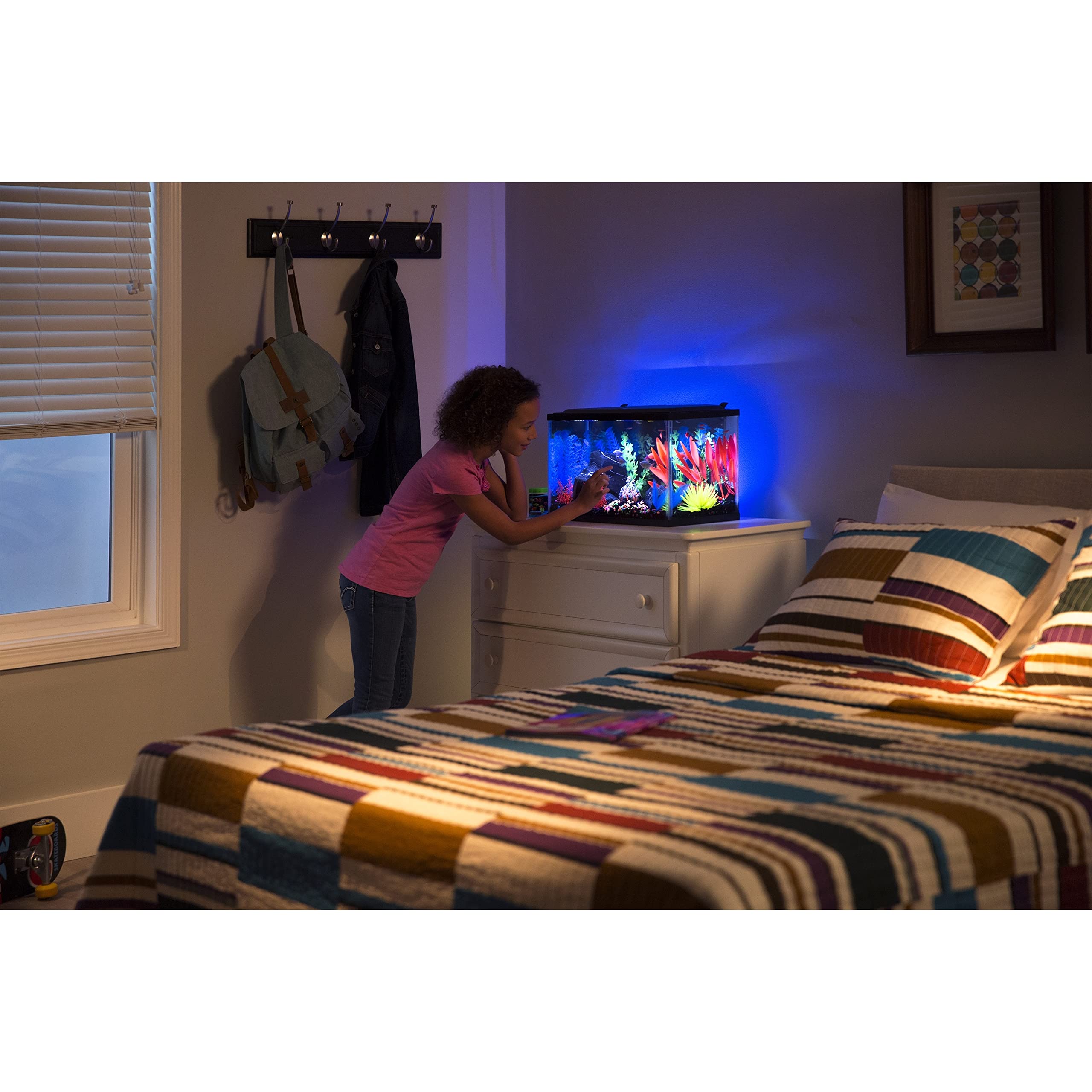 GloFish Fluorescent Plant Multipack 3 Count, Contains Willow Grass, Hairgrass and Berterol Aquarium Plants (29282)