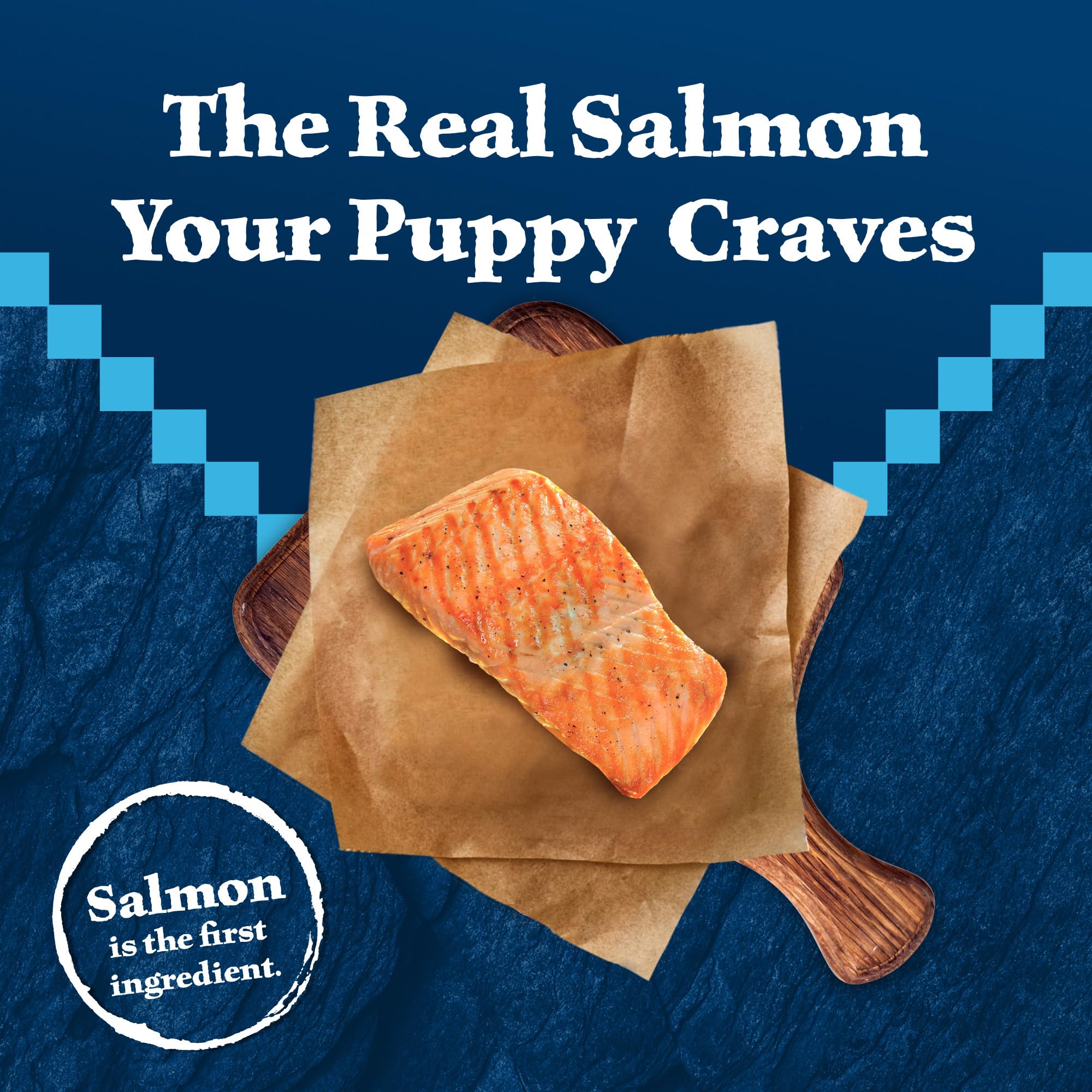 Blue Buffalo Wilderness High-Protein Natural Dry Food for Puppies, Salmon Recipe, 13-lb. Bag
