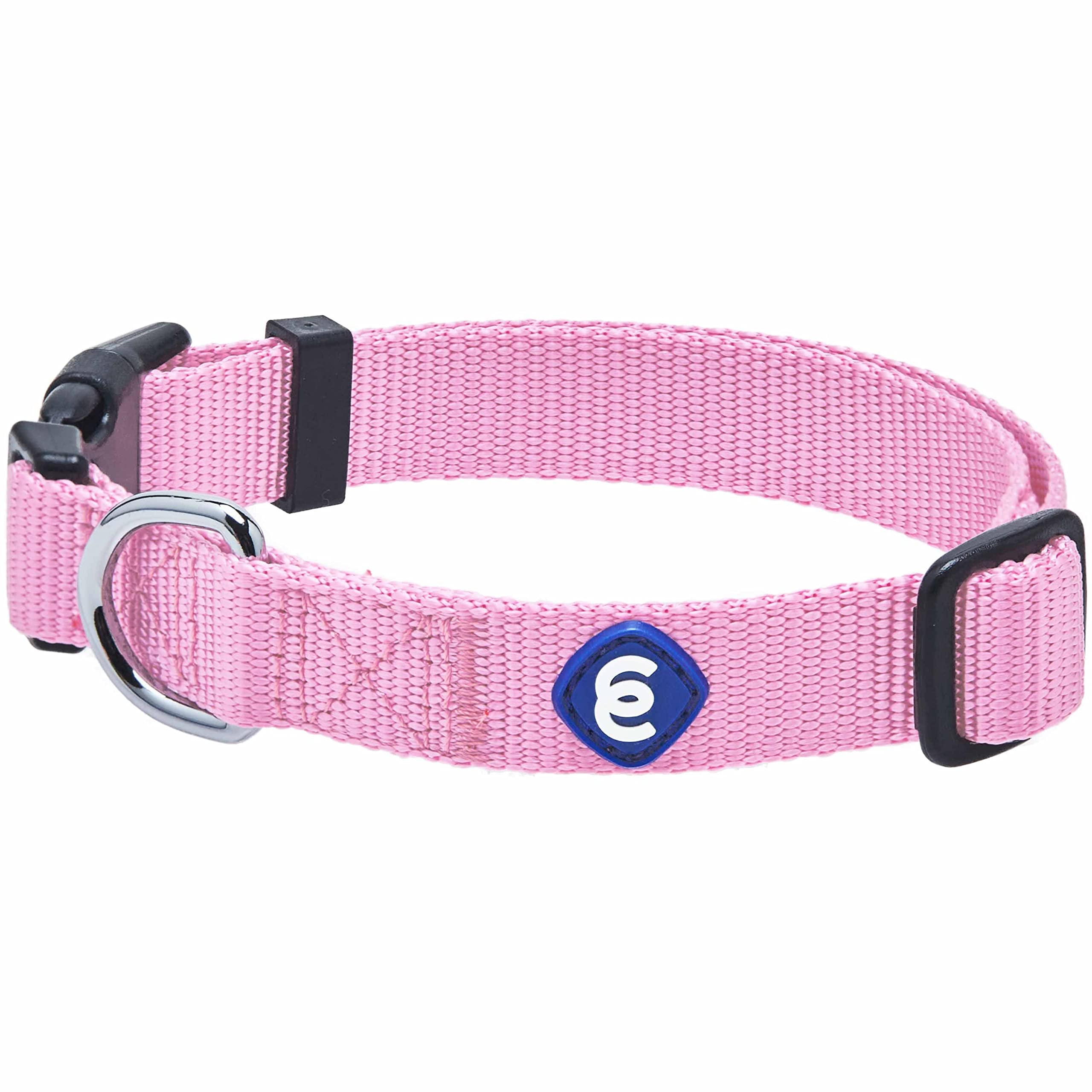 Blueberry Pet Essentials Large Dog Collar | Adjustable Fuchsia Pink Nylon Collar For Large Dogs | Stylish Girl Dog Collars | Sec