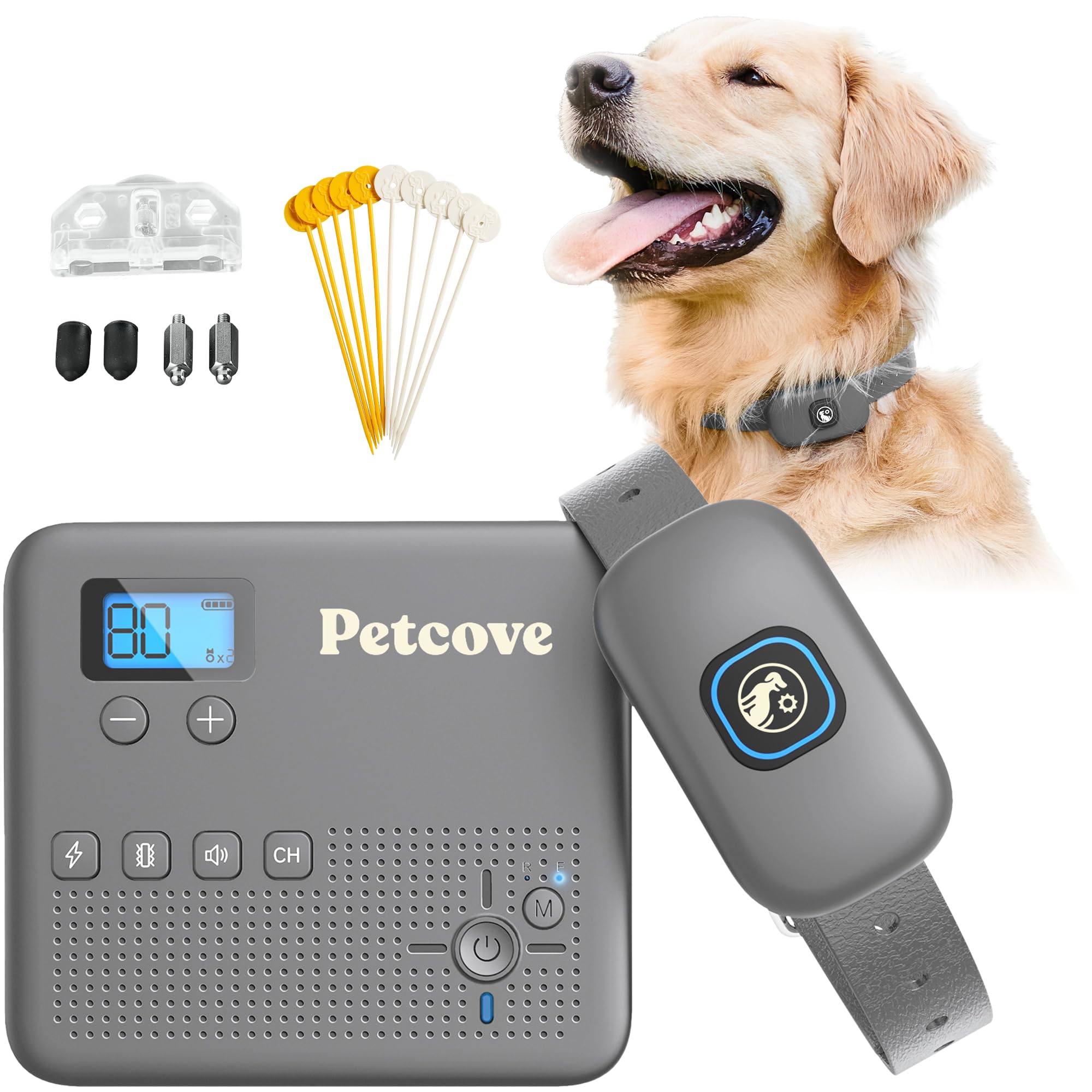 Wireless Dog Fence System & Remote Training Collar 24Ghz Nongps Fence For Dogs Wireless 2 In 1 Electric Dog Fence Buzz Noise Vib
