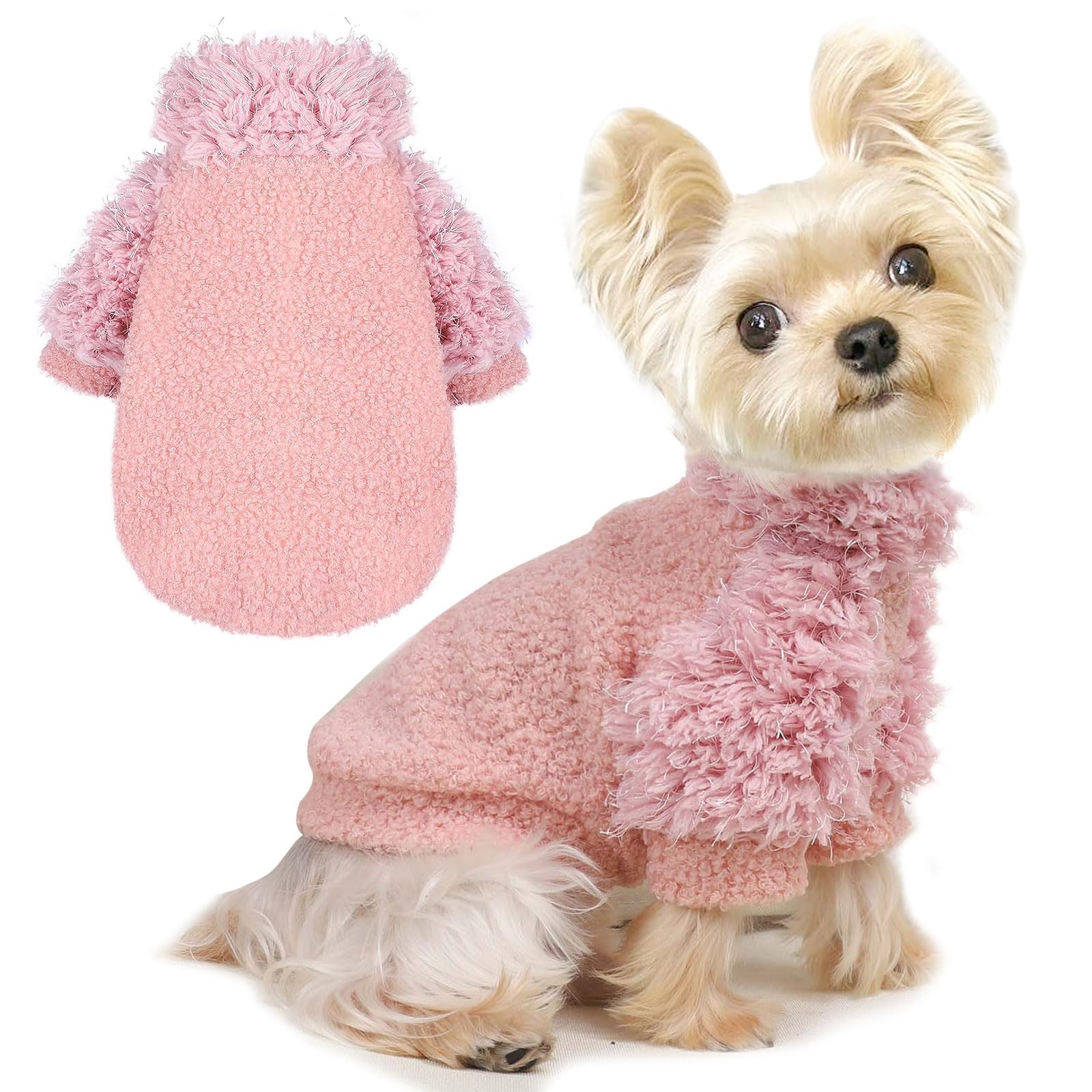 Dog Classic Sweater Chihuahua Sweatshirt Valentine'S Day Dog Clothes For Small Dogs Girl Boy Soft Fleece Coat For Small Medium D