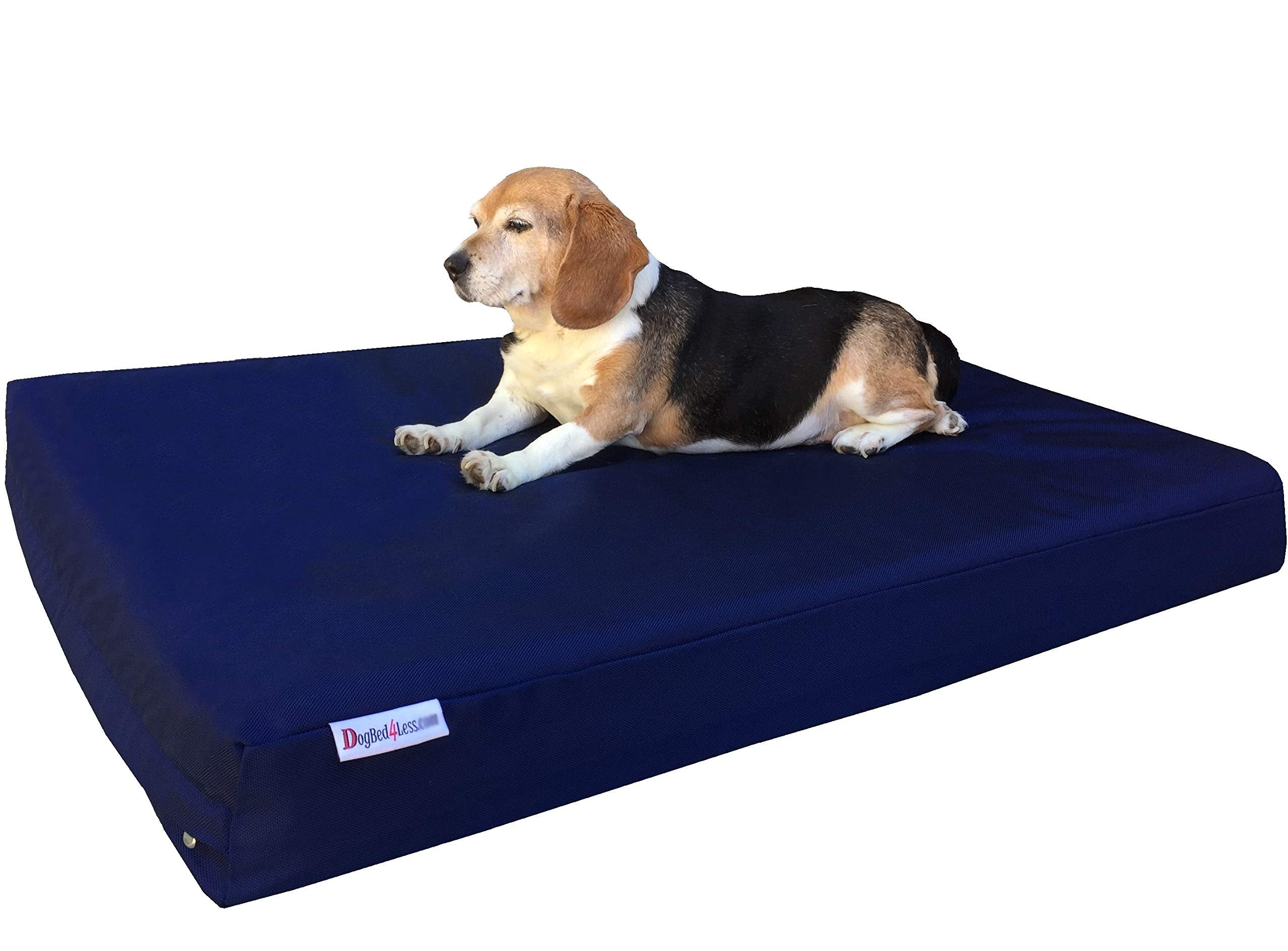 Dogbed4less Ultimate Memory Foam Dog Bed, Orthopedic Joint Relief for Small Medium to Extra Large Dogs with Waterproof Liner and