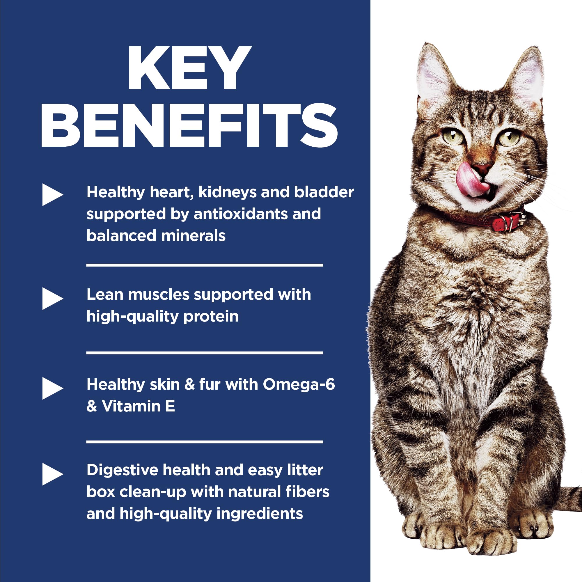 Hills Science Diet Indoor, Senior Adult 7+, Easy Litter Box Cleanup, Dry Cat Food, Chicken Recipe, 7 lb Bag