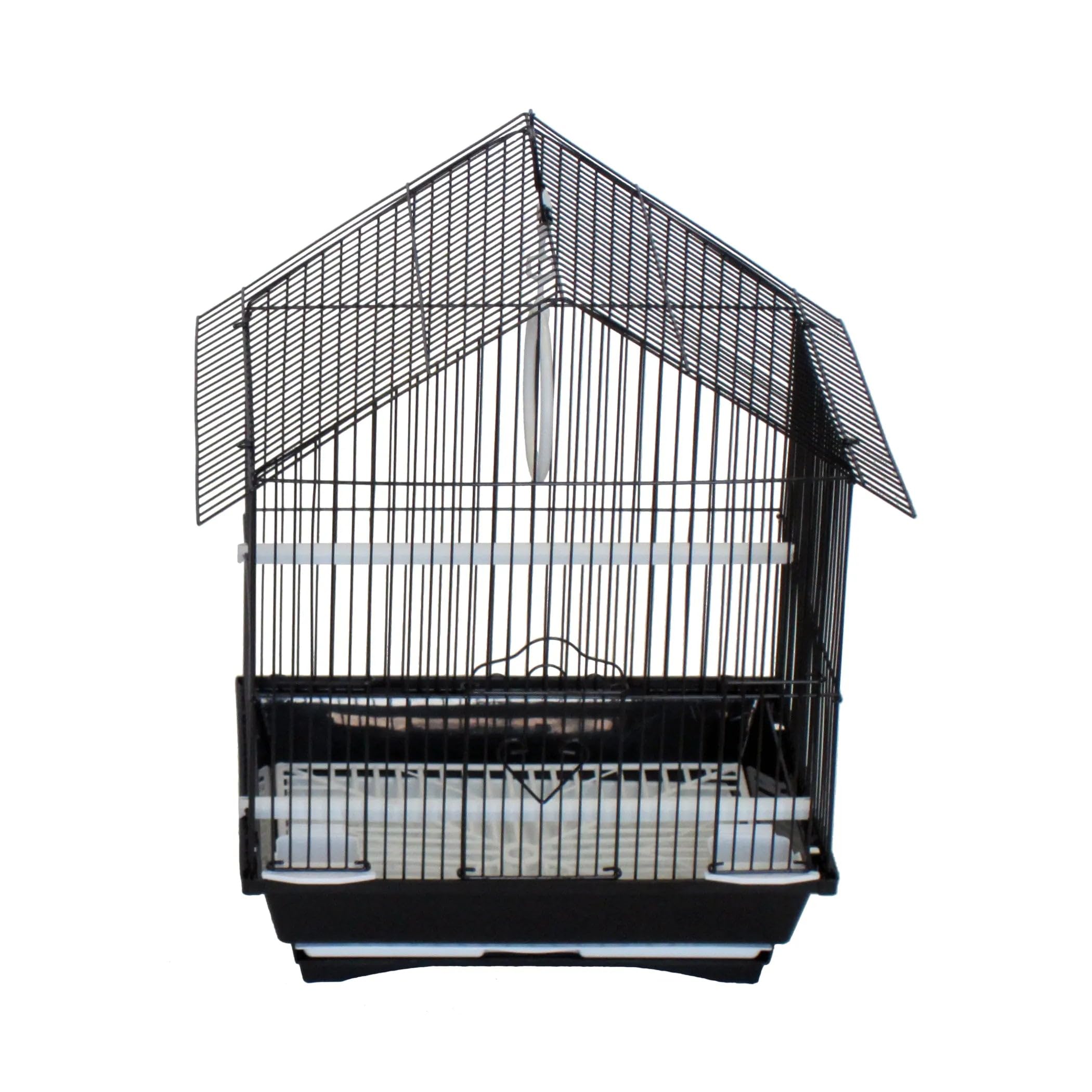 Yml A1114Mwht House Top Style Small Parakeet Cage, 11'' X 9'' X 16''