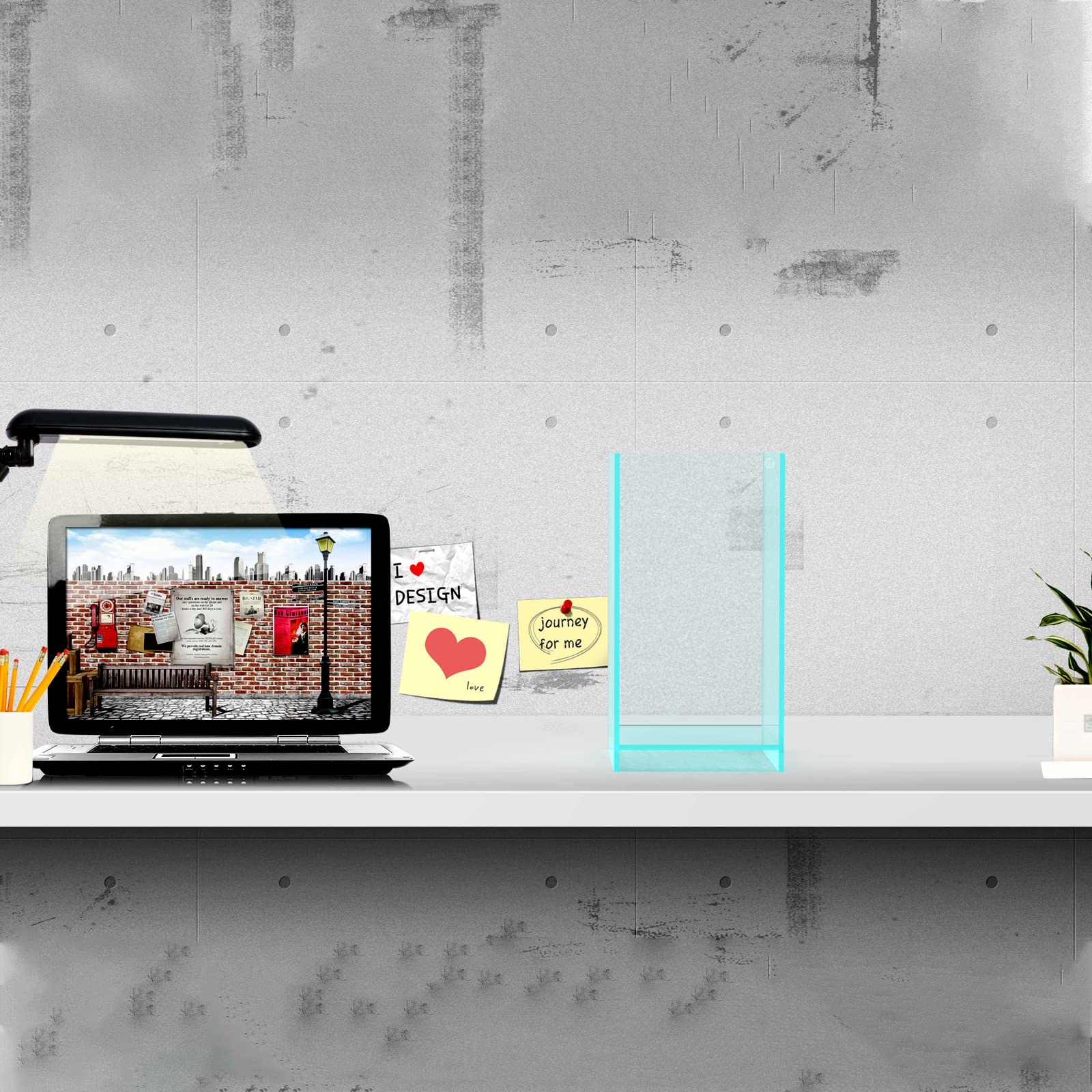 Fzone 2 Gal Nano Rimless Aquarium Low Iron Fish Tank Novaclear Ultra-White Translucent Glass Verso Series Nano Shallow Pond Levi