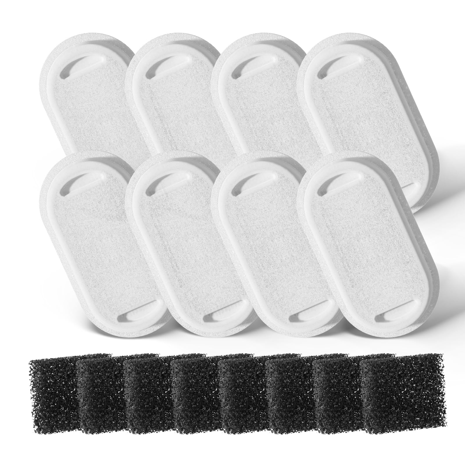 Cat Water Fountain Filter, 8 Packs Replacement Filters for SARPAWS PWS-158B (74oz/2.2L), 2 Months Set of Replacement Filters for