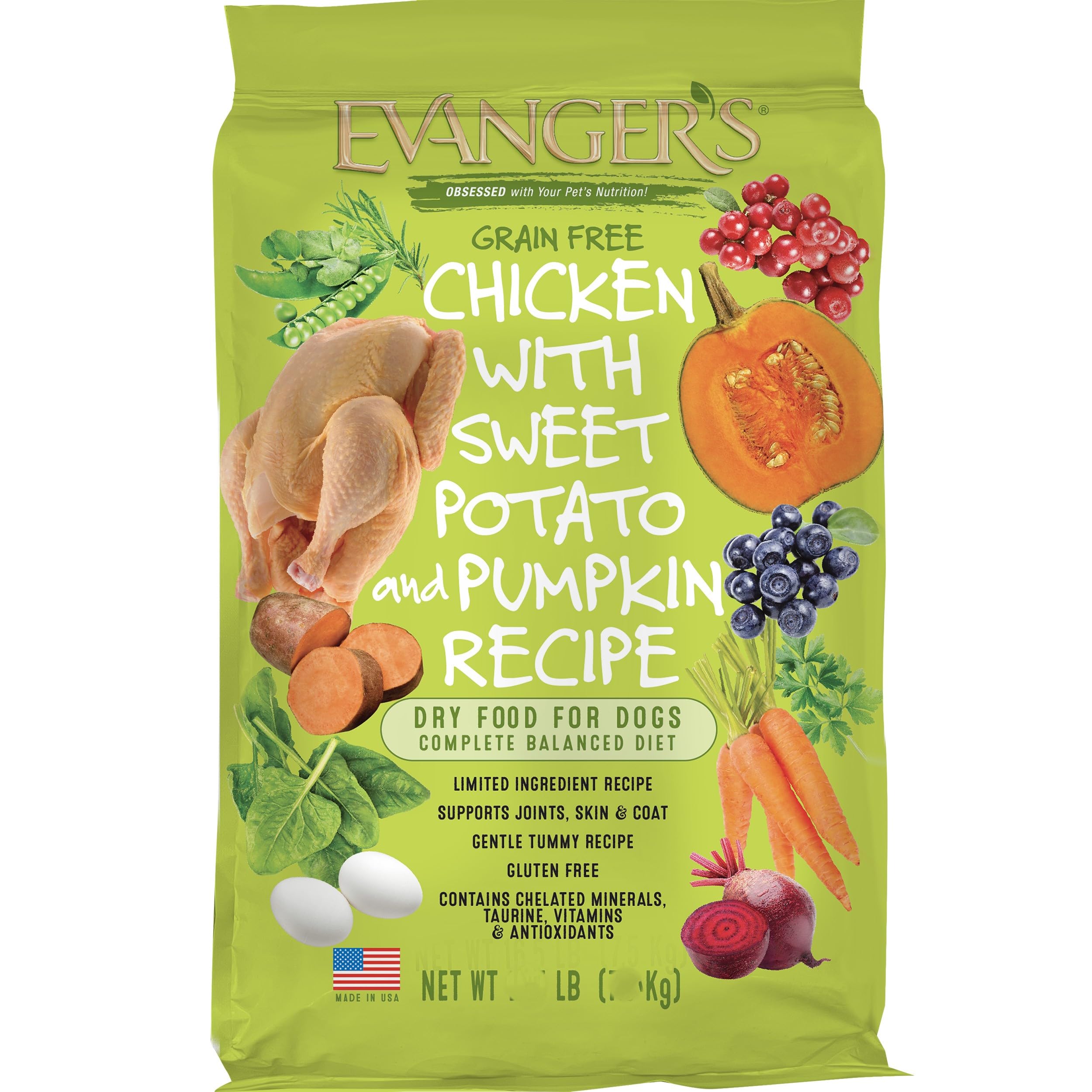 Evangers Grain-Free Chicken with Sweet Potato & Pumpkin Dry Dog Food