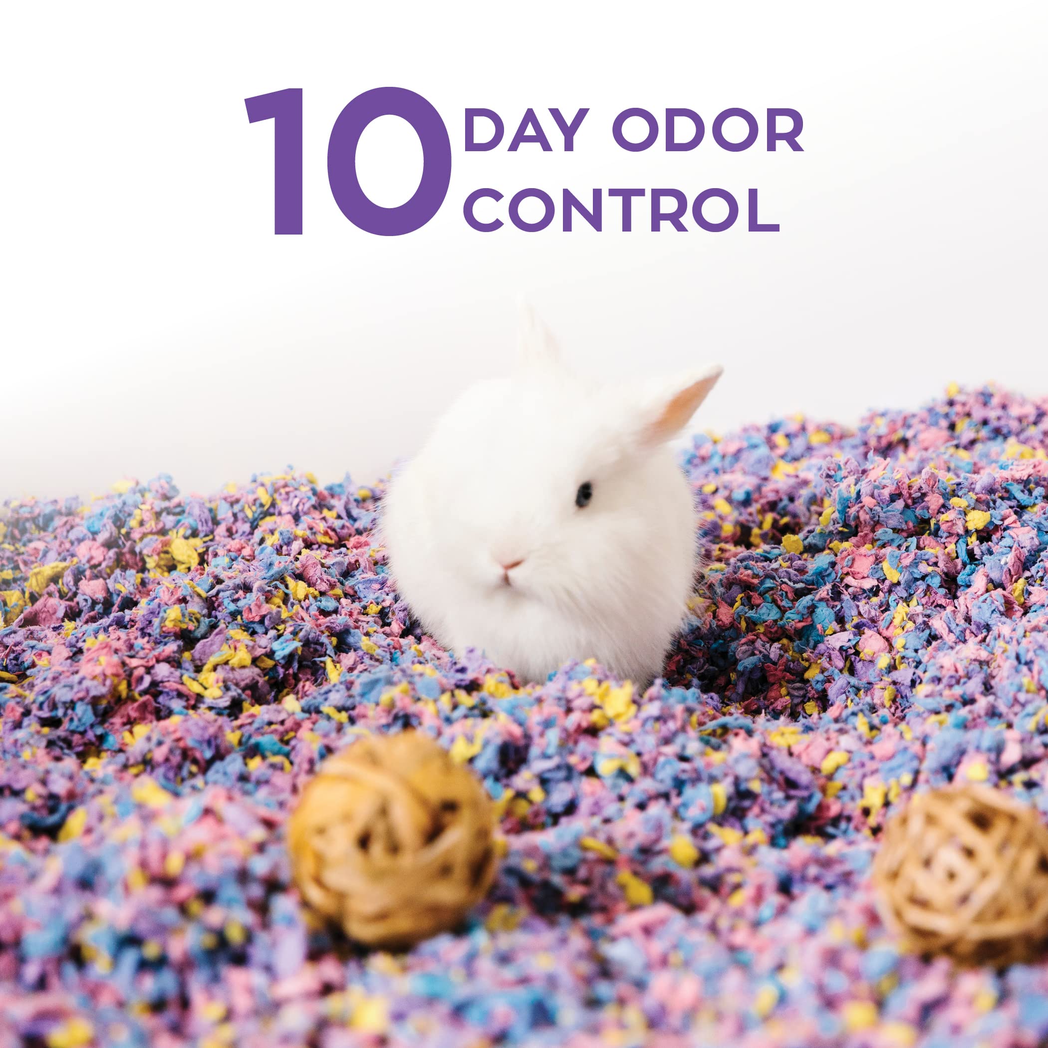 Carefresh 99% Dust-Free Confetti Natural Paper Small Pet Bedding With Odor Control, 10 L