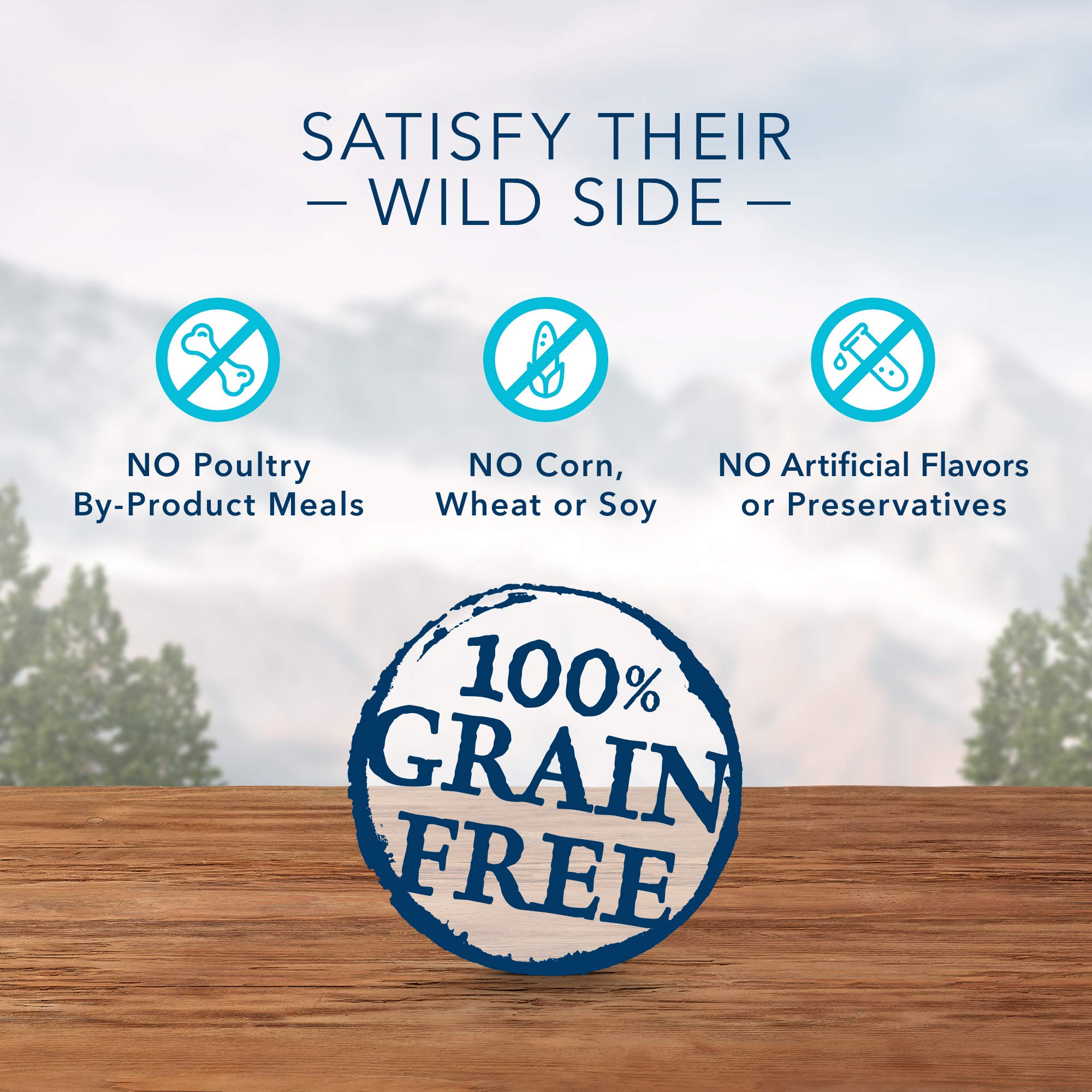 Blue Buffalo Wilderness Trail Treats, High Protein Grain Free Dog Biscuits, Turkey Recipe, 36 oz Box