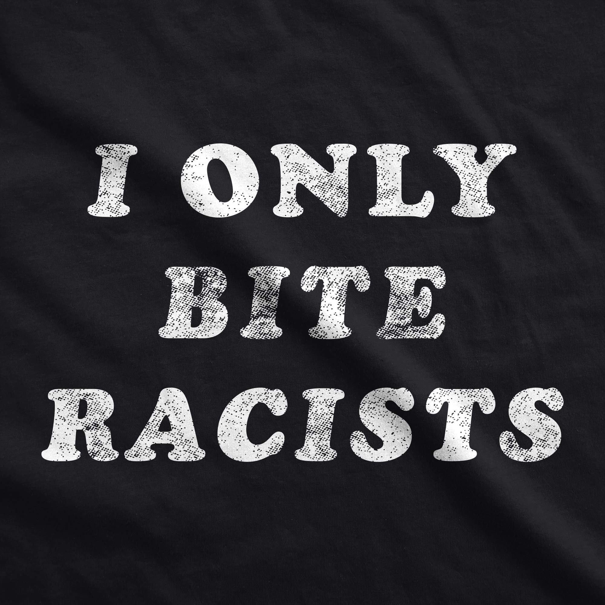Funny Racist Dog Shirt - I Only Bite Racists Graphic Tee - Soft Cotton Clothes For Small To Extra Large Dogs - Political Pet App