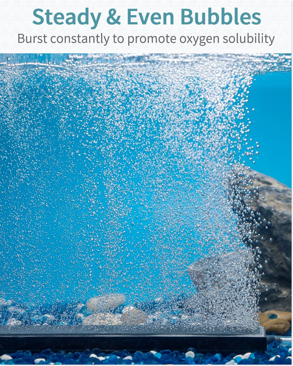 Pawfly 12 Inch Air Stone Grey Mineral Bubble Stone Bar Diffuser Bubbler Airstones For Aquarium, Fish Tank, And Pump