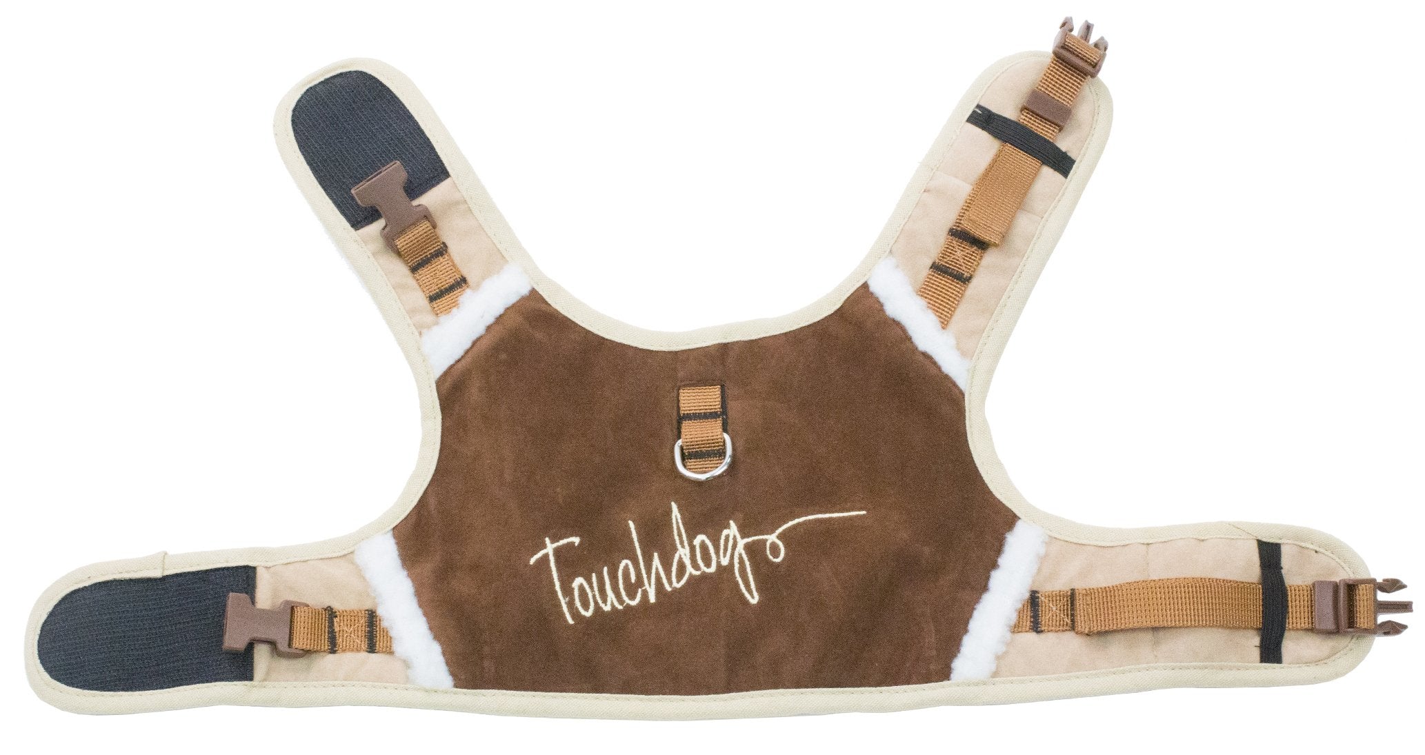TOUCHDOG Tough-Boutique Adjustable Fashion Designer Pet Dog Harness and Leash Combination, Small, Dark Choco Brown