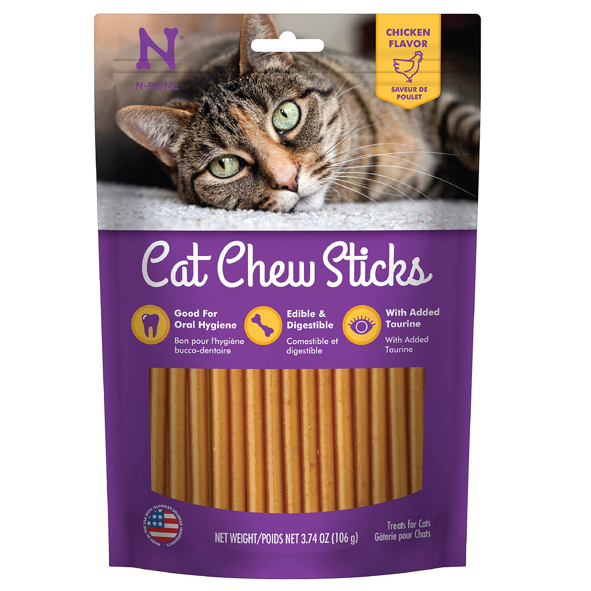 N-Bone Cat Chew Treats, Purple, 3.74 Oz