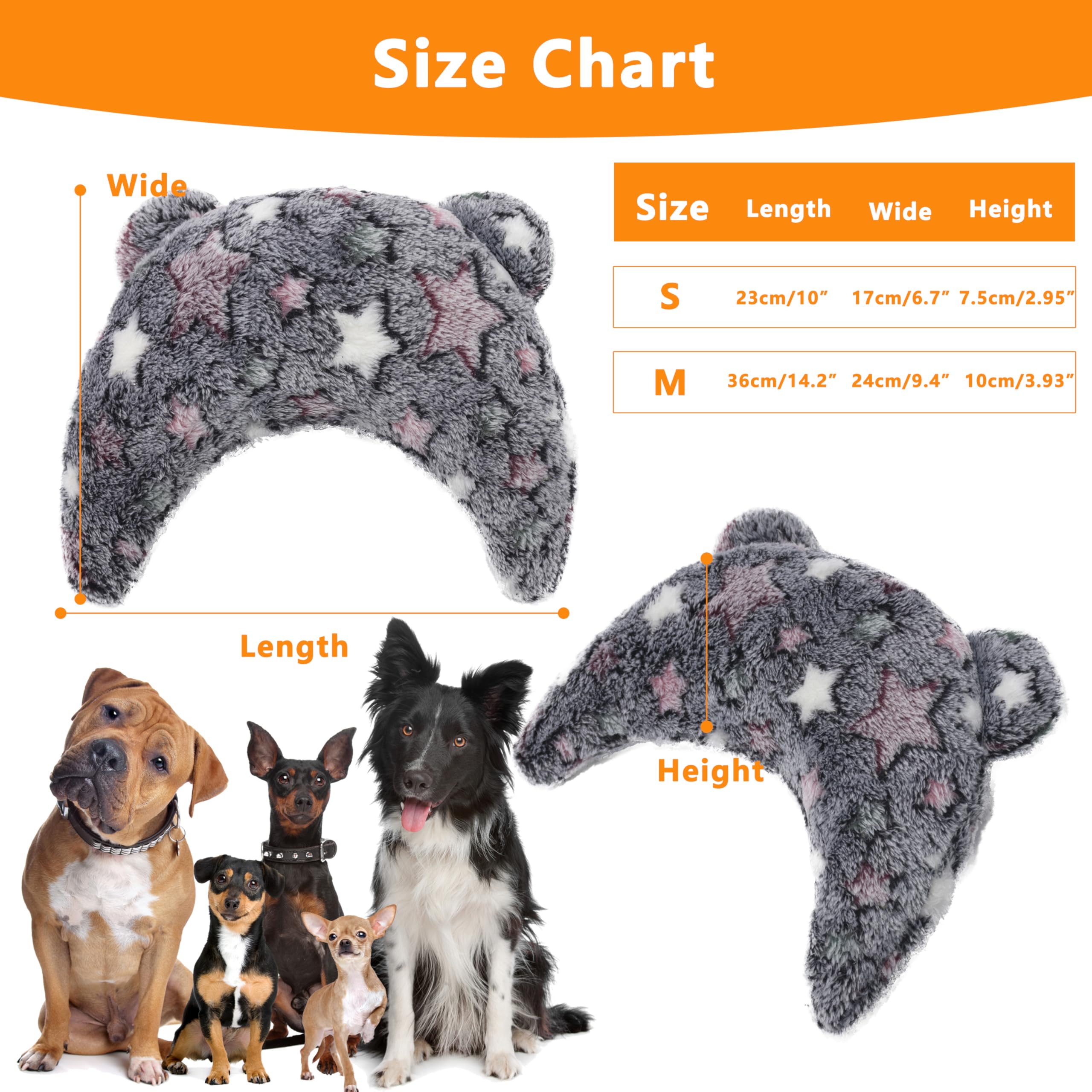 Maiiu Pet Calming Pillow For Dogs, Soft U-Shaped Pillow, Joint Relief, Sleep Comfortably, Suit For Small, Medium, Large Dogs, Fl