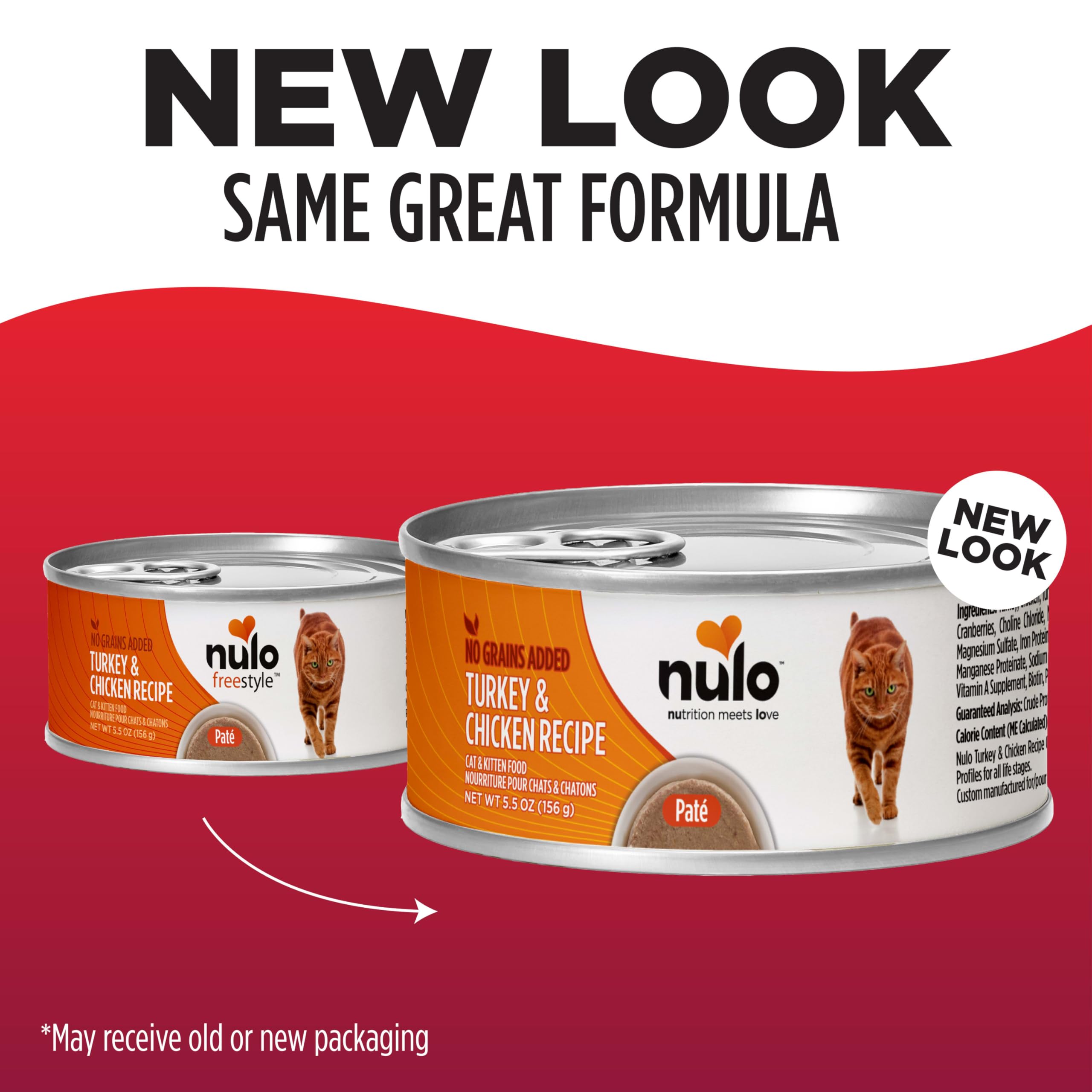 Nulo Freestyle Cat & Kitten Wet Pate Canned Cat Food, Premium All Natural Grain-Free, with 5 High Animal-Based Proteins &Vitamin