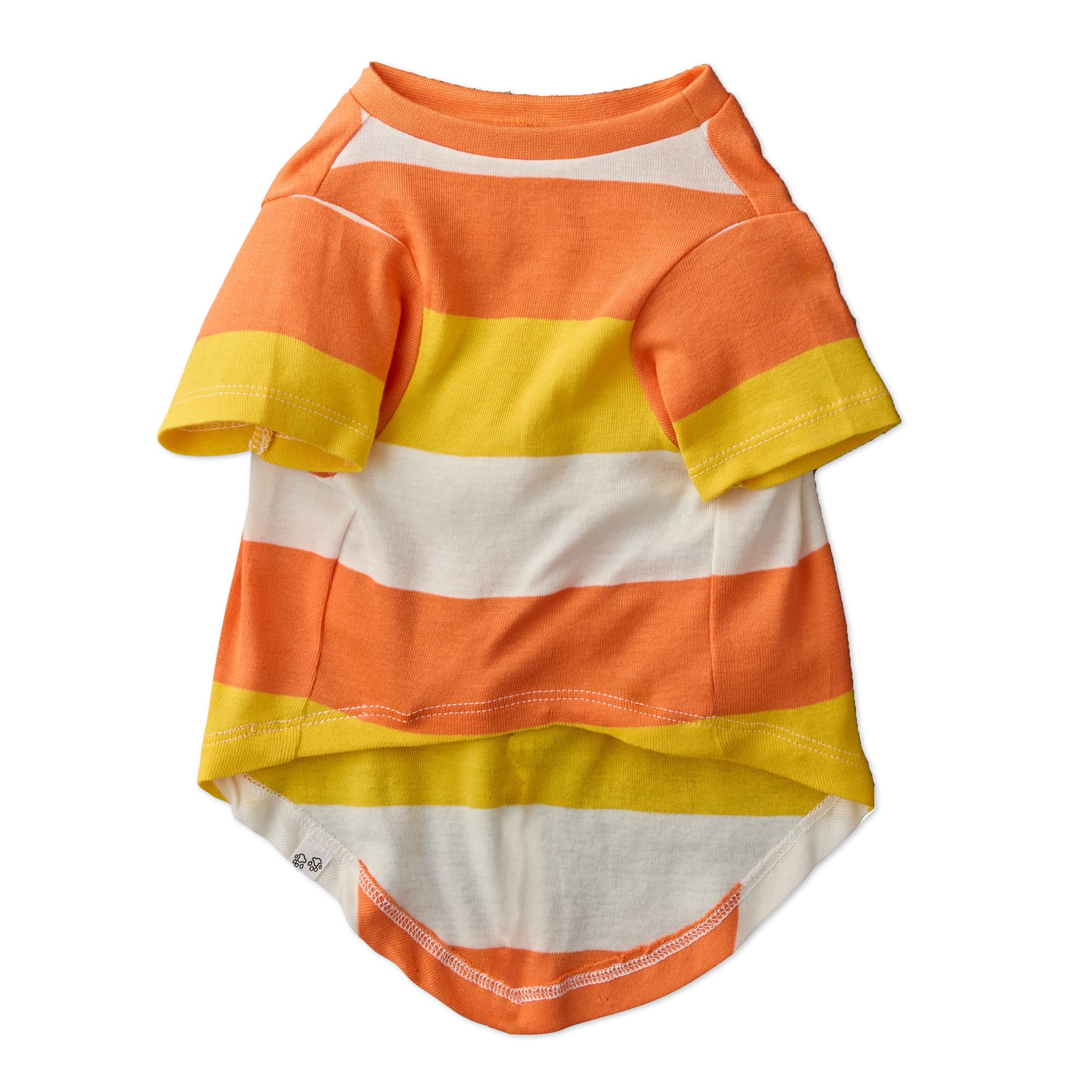 Pet Passion Multipack 100% Organic Cotton Dog Short Sleeve T-Shirt Pet Tees For All Breeds, Candy Corn, Xx-Small