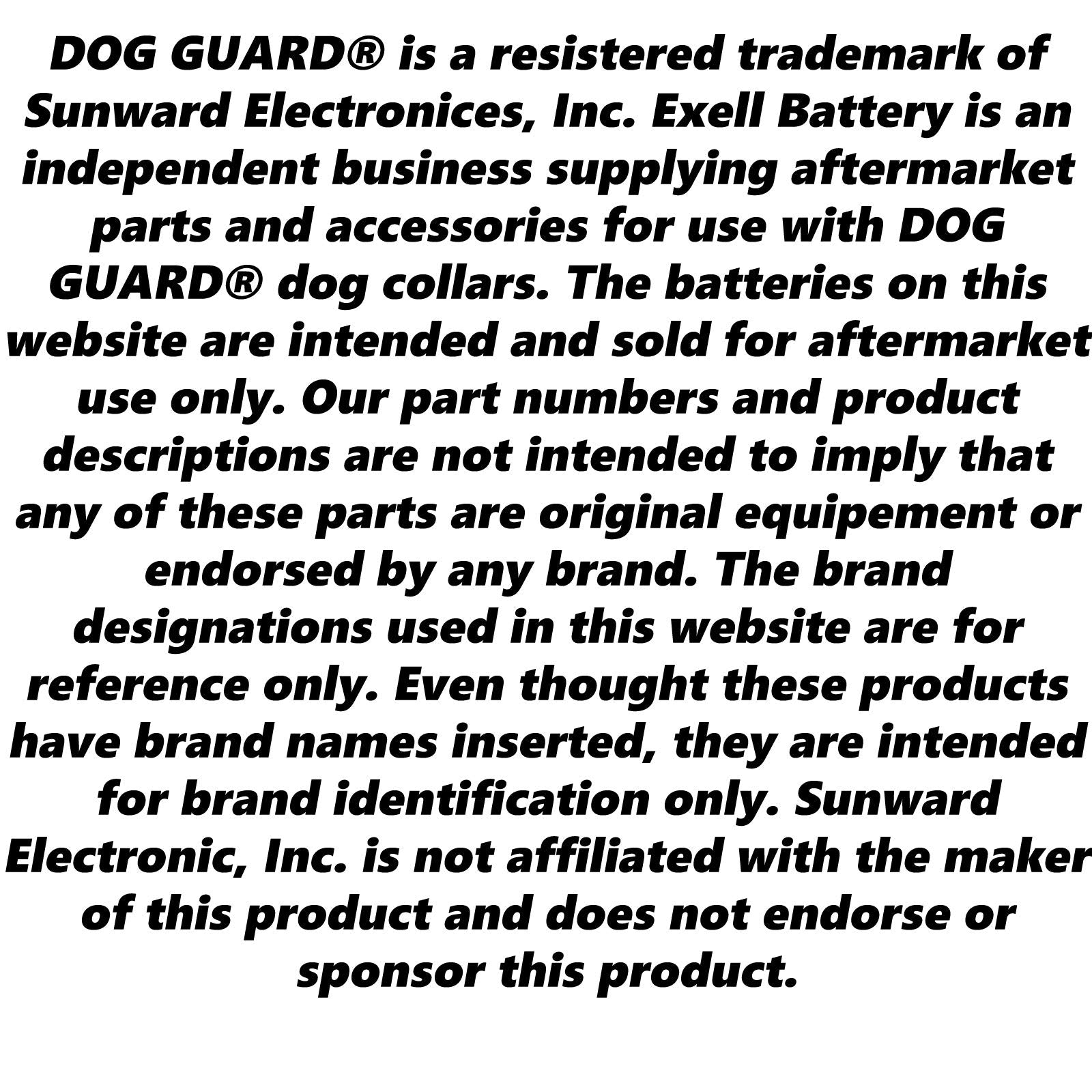 Exell Battery (3-Pack 6V 155Mah Silver Oxide Battery Compatible With Dog Collar Battery Dg-3000 Receiver, Dg-5000 Receiver, Dg-9000 Receiver, Dg9Xt Receiver, Dry6011, Applied Power Psa60So-Ap