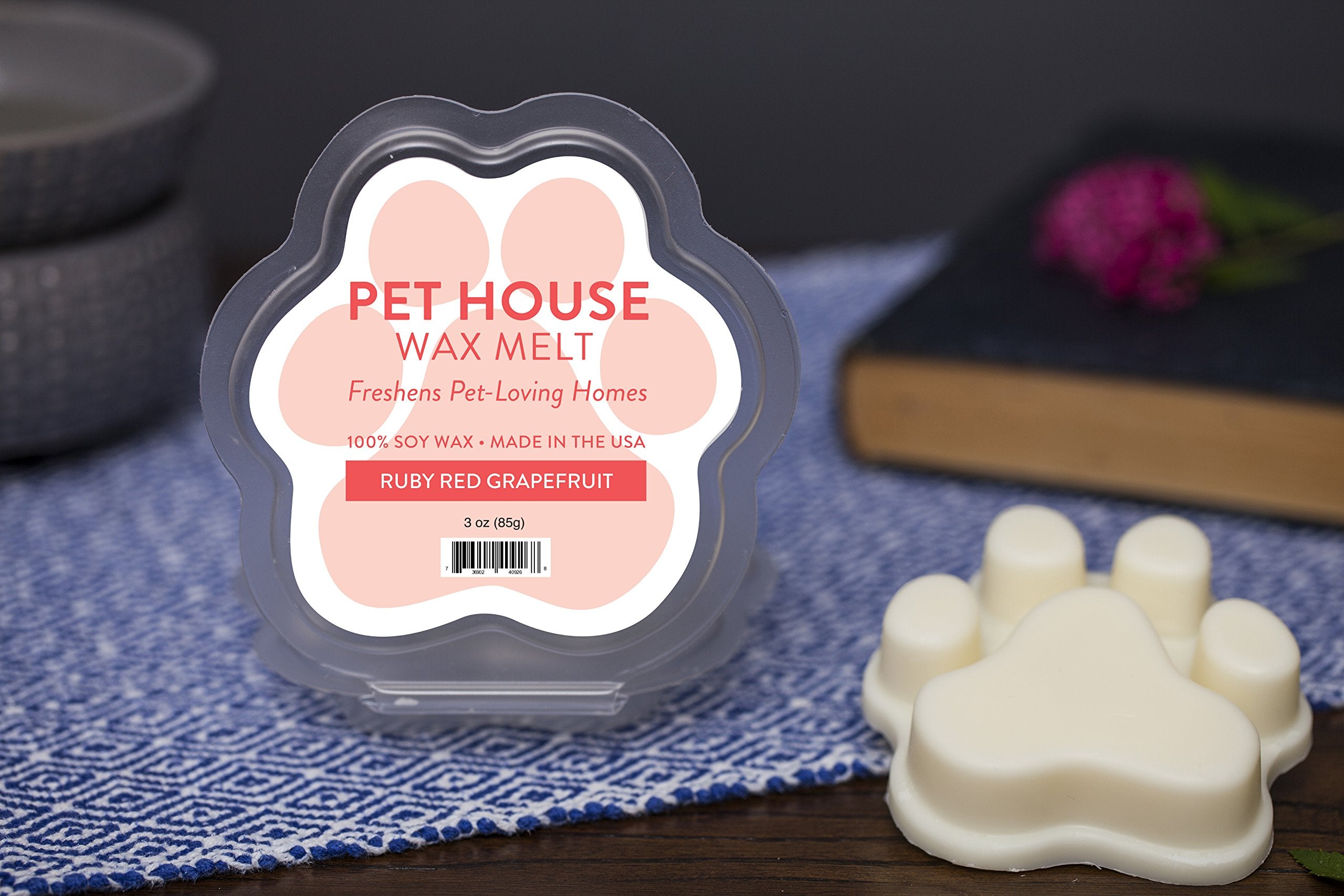 One Fur All Pet House Spring and Summer Wax Melts for Pet Odor, Natural, Plant Based Soy Wax Melts, Long Lasting Fragrance for F