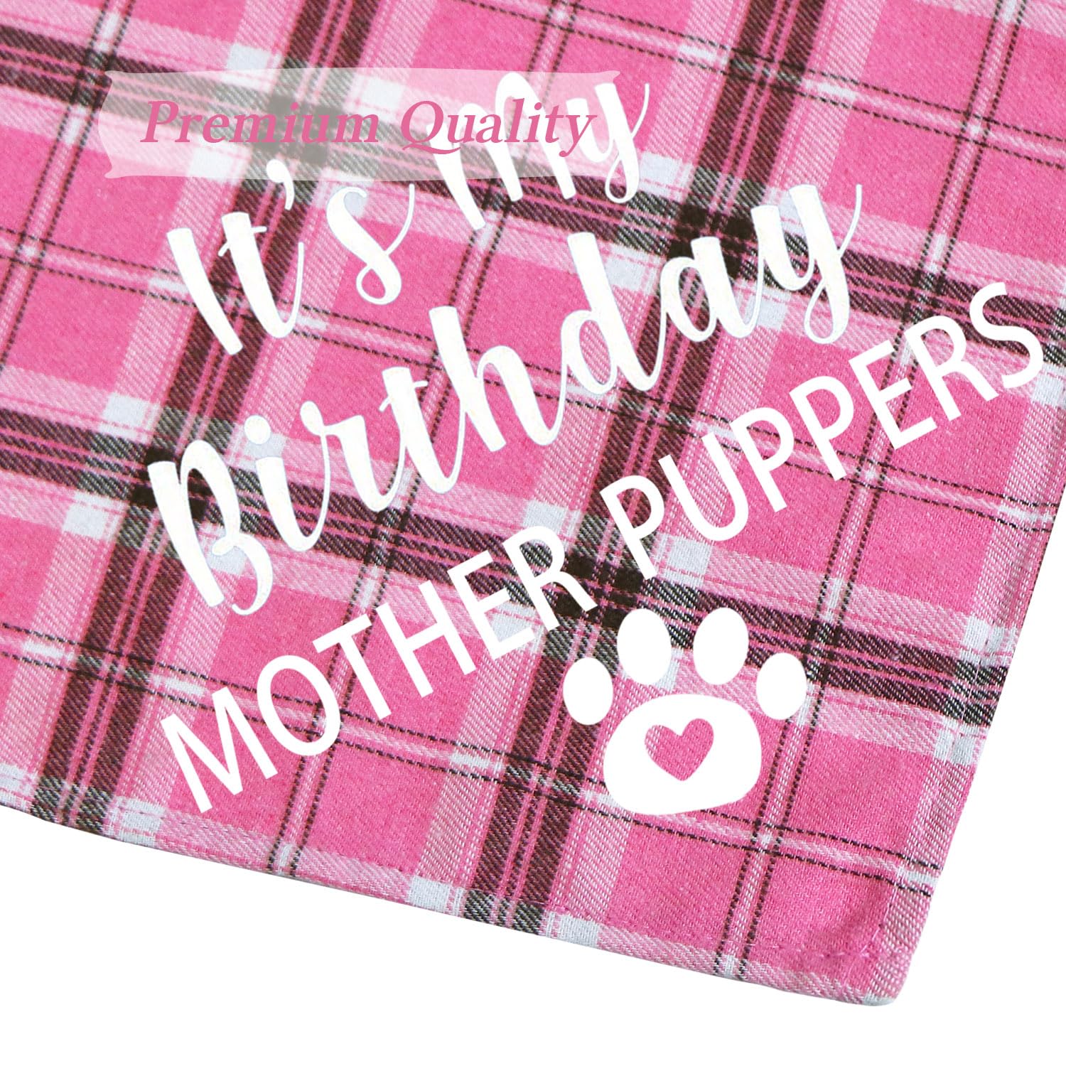 Stmk Dog Birthday Bandana, It' S My Birthday Mother Puppers Multi Sizes Dog Birthday Girl Bandana For Small Medium Large Dogs Ca