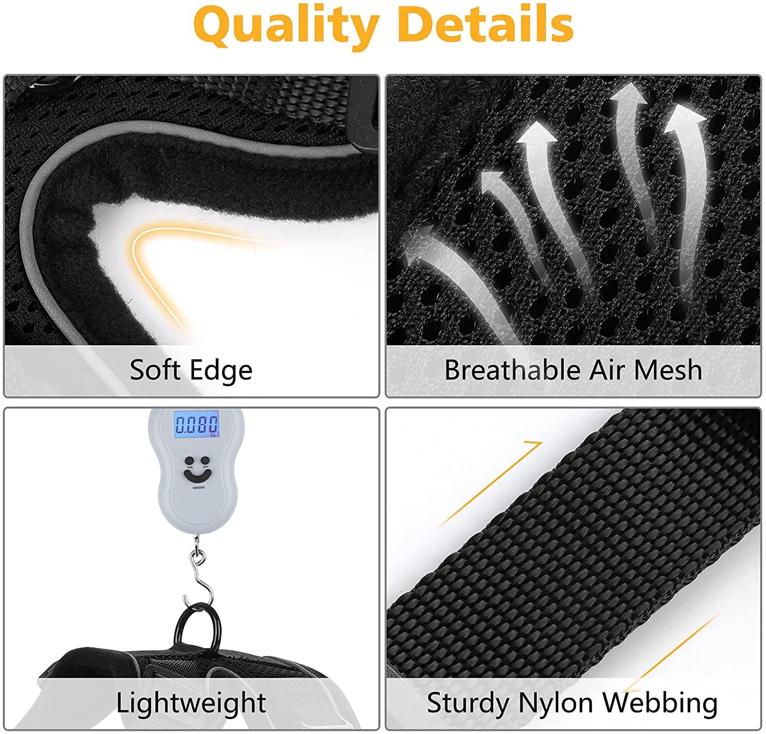 Dooradar Cat Harness And Leash Set, Escape Proof Safe Adjustable Kitten Vest Harnesses For Walking, Easy Control Soft Breathable Mesh Jacket With Reflective Strips For Cats, Black, S