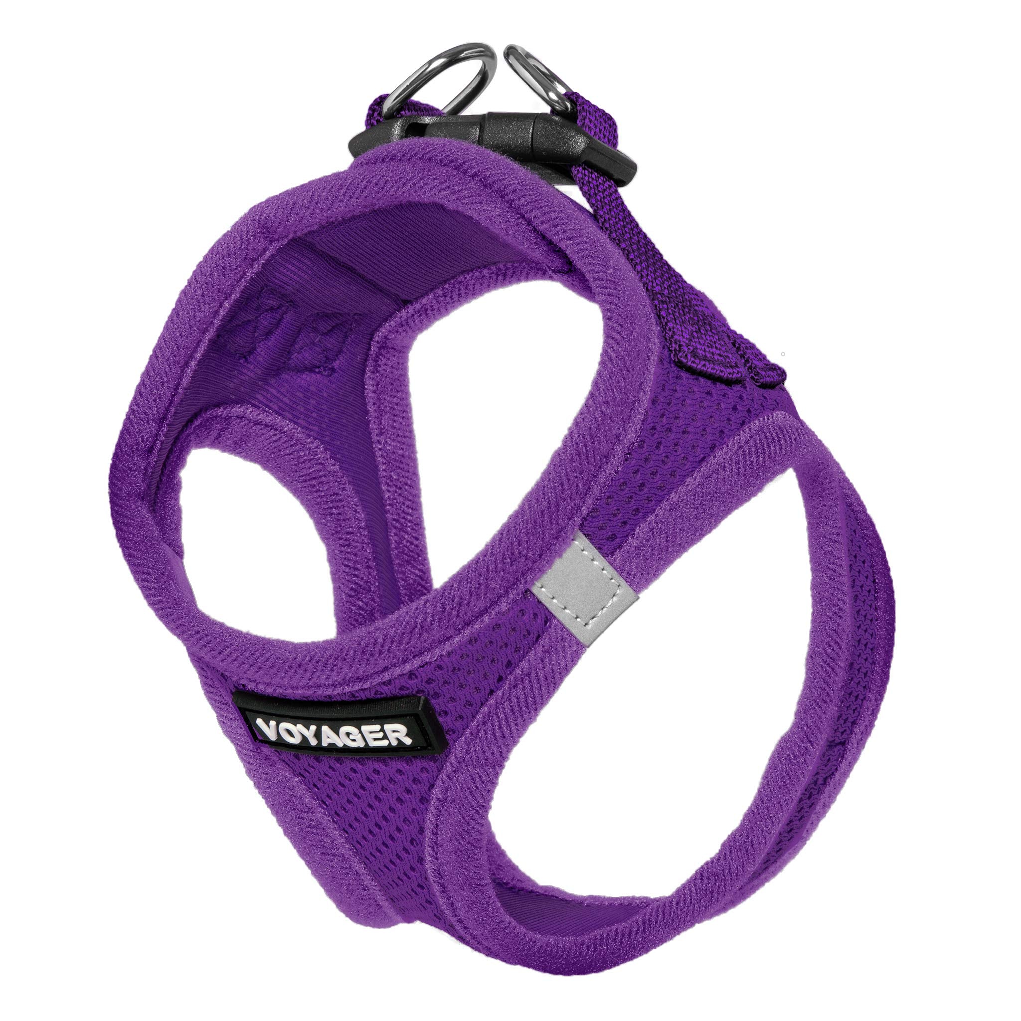 Voyager Step-In Air Dog Harness - All Weather Mesh Step In Vest Harness For Small And Medium Dogs And Cats By Best Pet Supplies - Harness (Purple), S (Chest: 14.5-16')