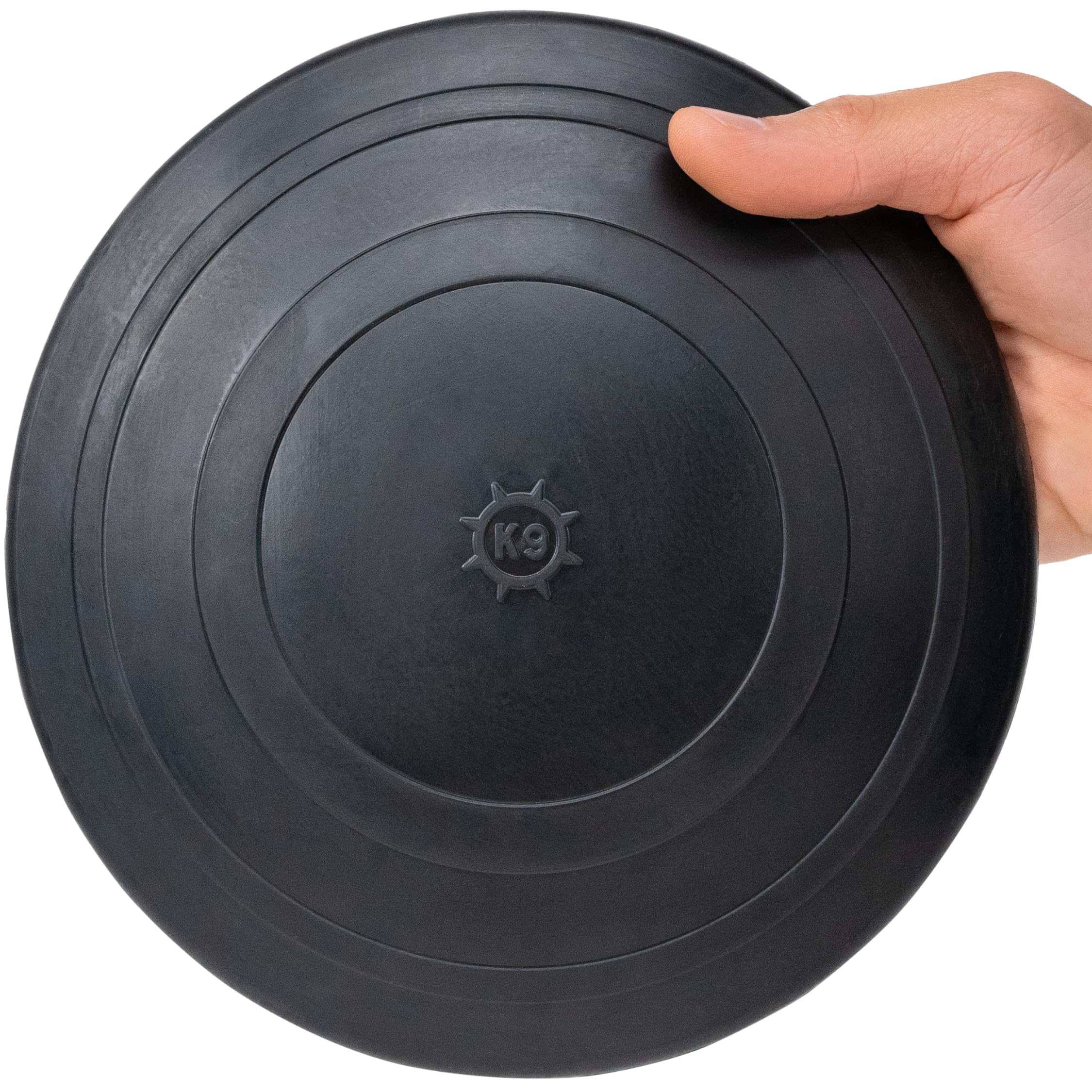 Monster K9 Hardcore Durable Aero Disc - Made In Usa - Medium & Large Breeds - Ultra Durable For Aggressive Chewers - Heavy Duty Chew, Tug, & Fetch Dog Toy - 8.25'