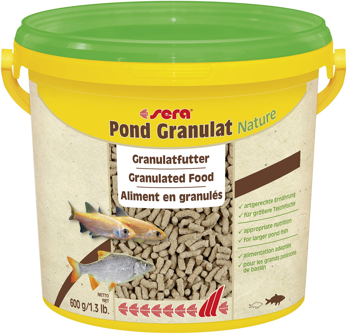 Sera 1 Piece Pond Granulat Fish Food, 1.2 Lb/3800 Ml