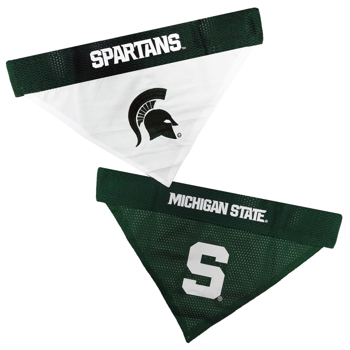 Pets First Collegiate Pet Accessories, Reversible Bandana, Michigan State Spartans Size Xx-Large