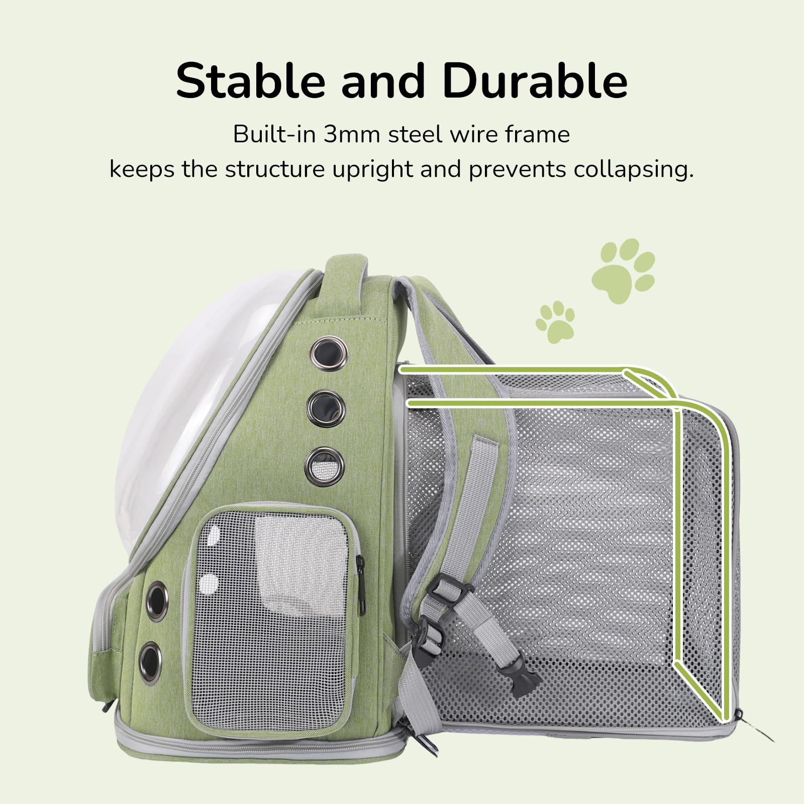 Gixdix Cat Backpack Carrier For Large Cats, Expandable Cat Bubble Backpack, Dog Carriers For Small Medium Dogs, Airline Approved