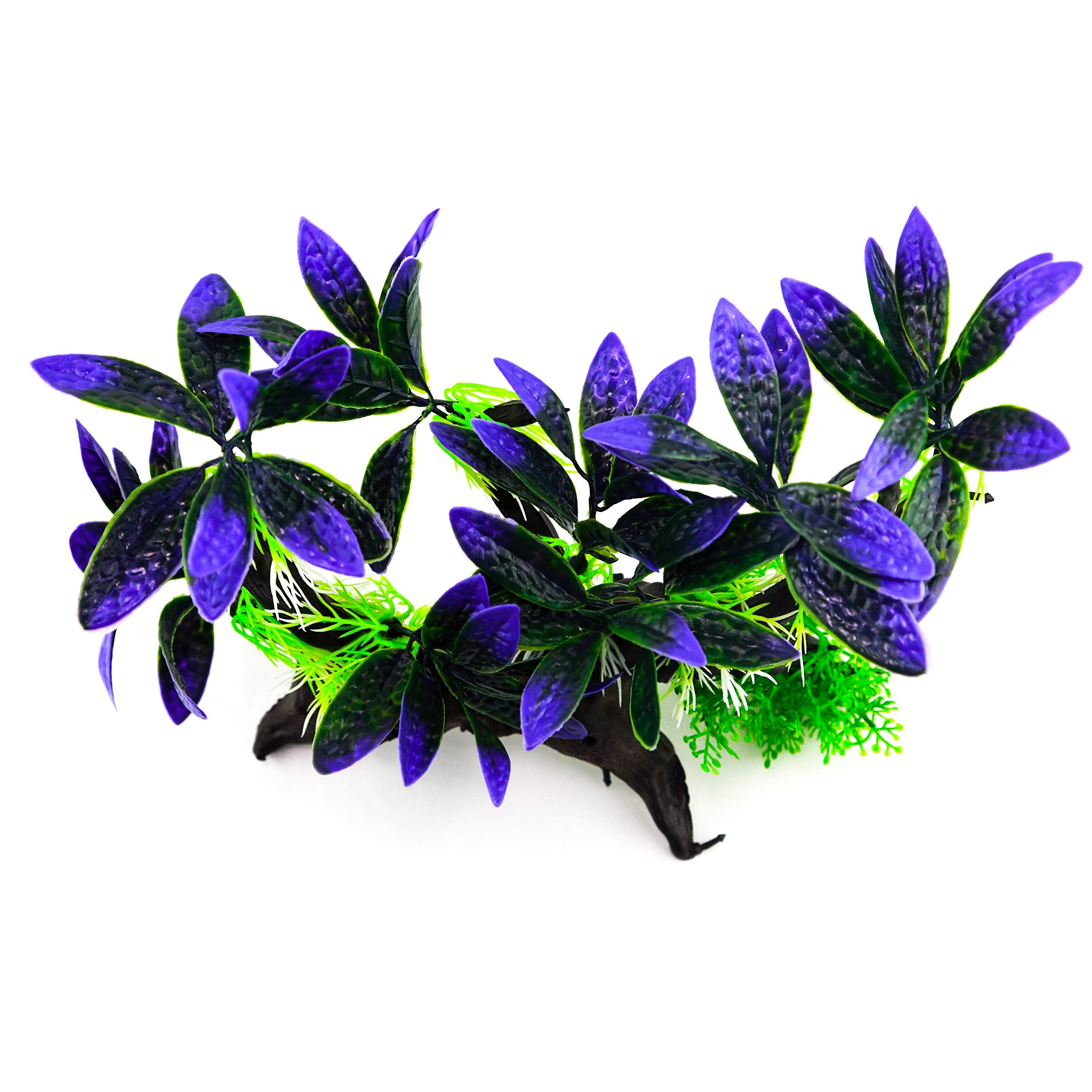 Aqua Kt Aquarium Landscape Simulation Artificial Plant Purple, Plastic Plant For Fish Tank Decoration, Aquatic Water Plant, Fish Bowl Ornament
