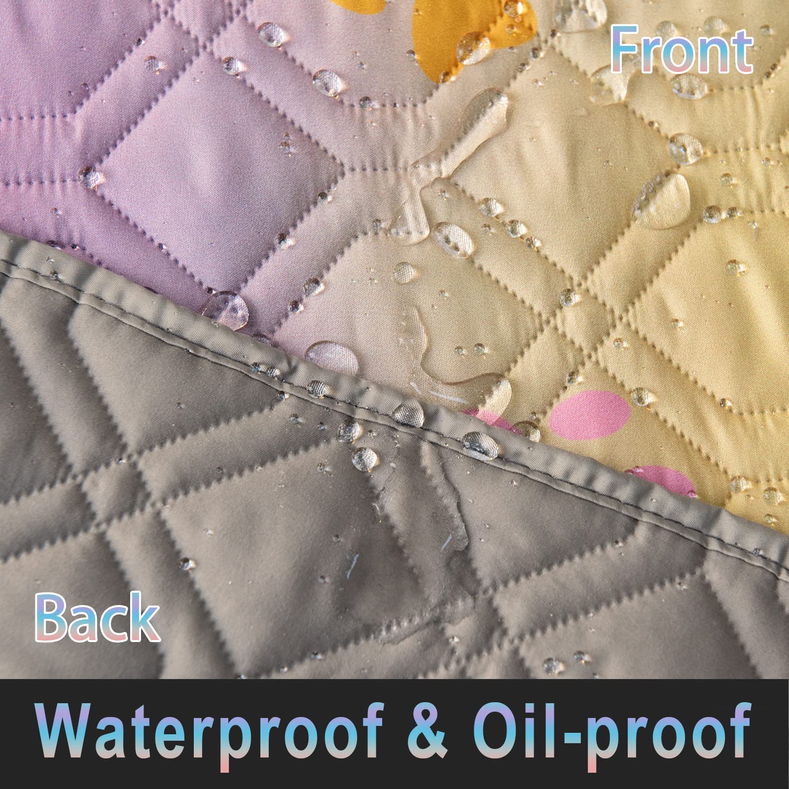 Topthumbs 100% Waterproof Dog Bed Cover 52X82 Inch Reversible Changing Pad Reusable Camping Mat For Kids/Pet/Dog/Cat Washable Ge