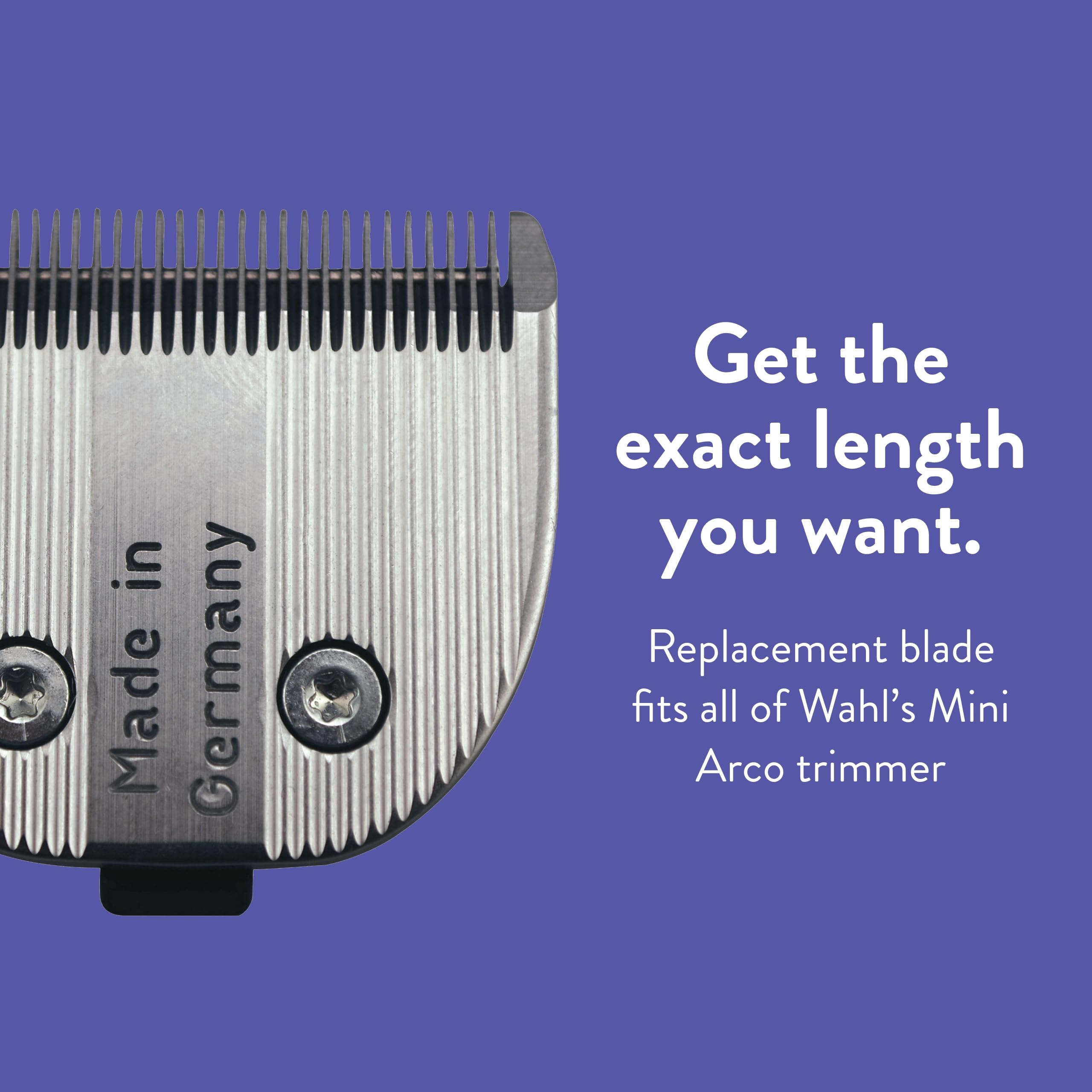 Wahl Professional Animal 30 MiniArco Replacement Trimmer Blade - Silver, 30 Size, Precision Grooming Essential