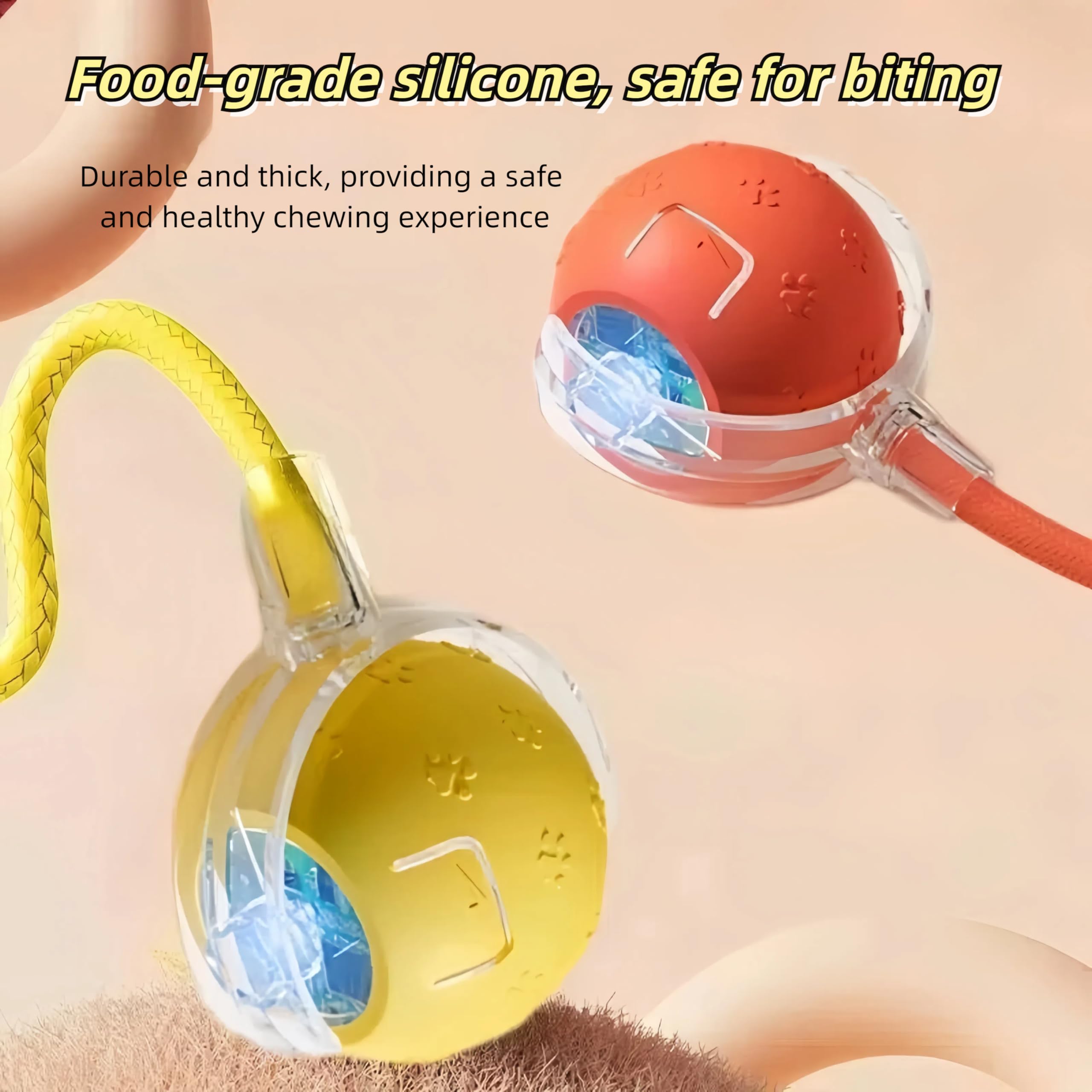 Interactive Cat Toy Ball - Automatic Electric Rolling Ball With Chirping Bird Sounds, Motion-Activated Indoor Toy For Kittens An