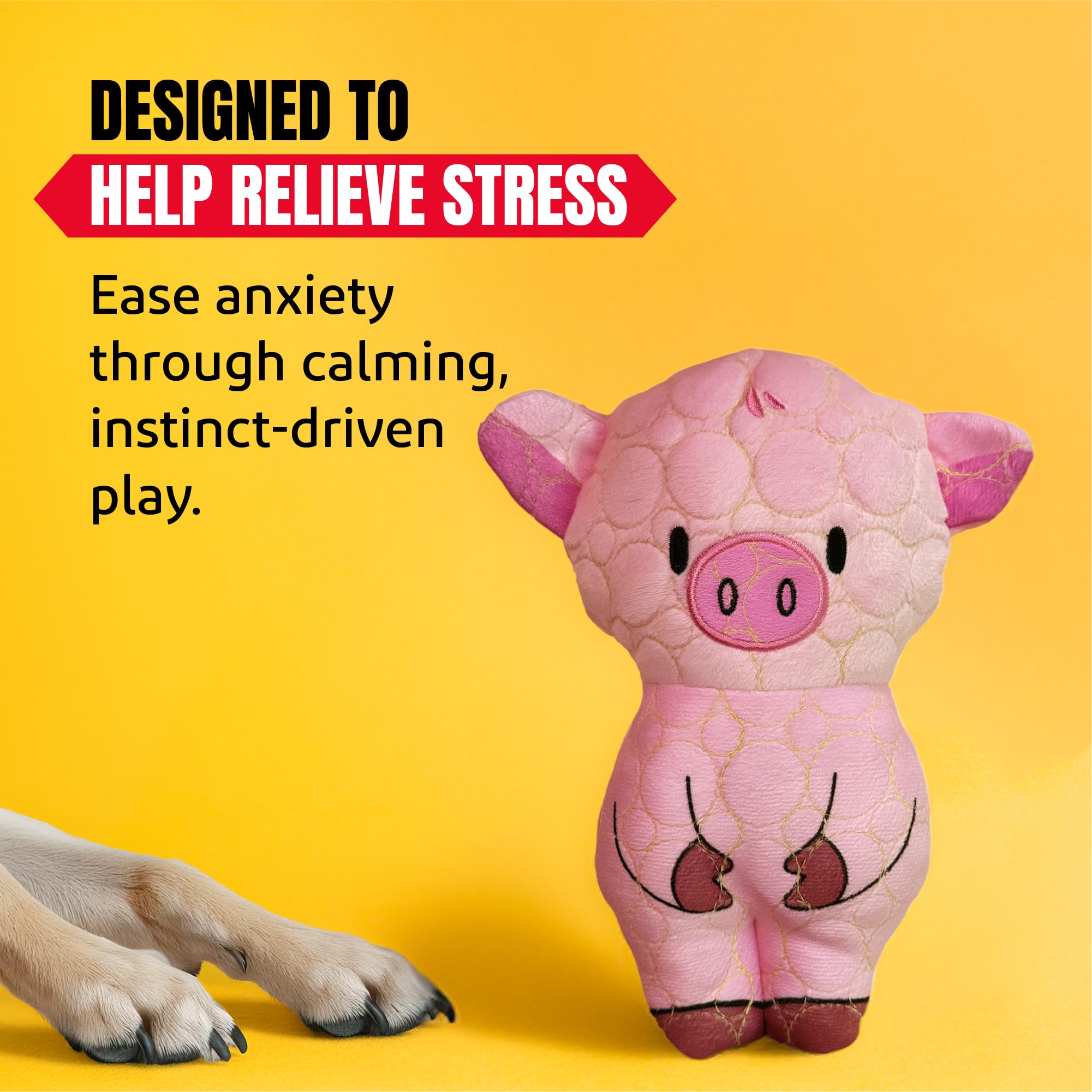 Bite Force Durable Dog Toy - Peppa Pig Squeaker, Kevlar-Reinforced for Aggressive Chewers, Pink, Model BF1190