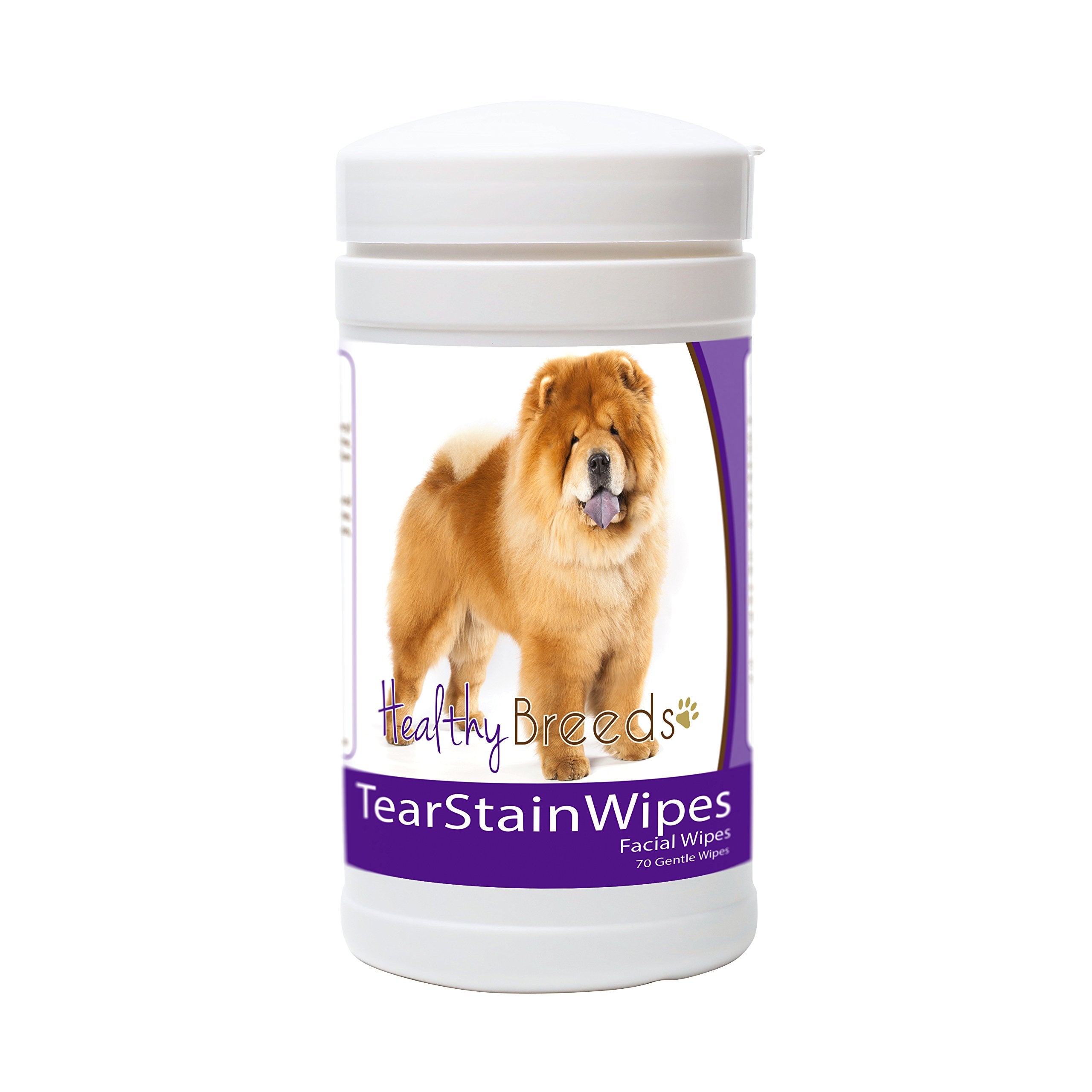 Healthy Breeds Chow Chow Tear Stain Wipes 70 Count