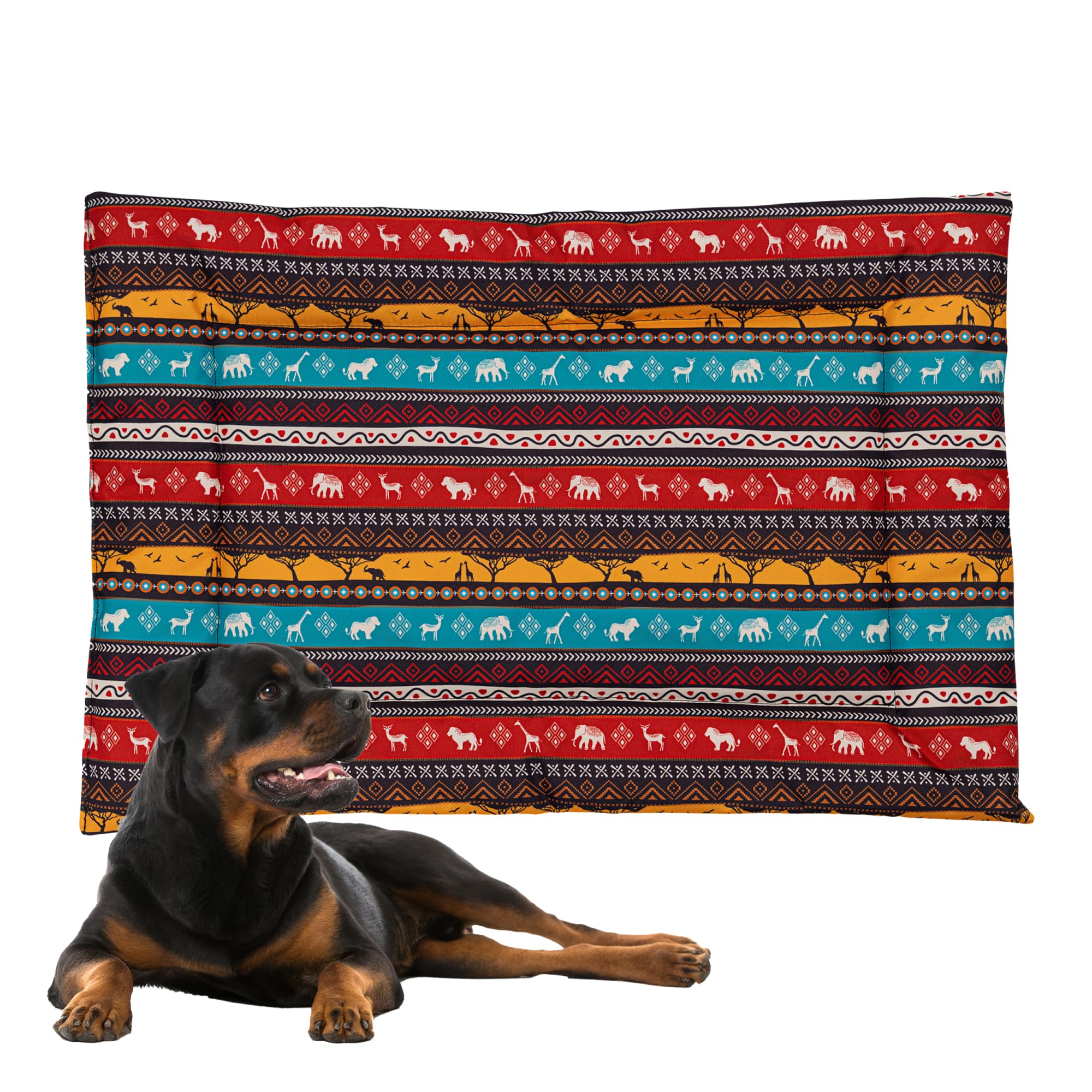 Downtown Pet Supply Dog Crate Pad, 35'' X 22'' - Waterproof, Ripstop Nylon Dog Crate Mat Chew Proof And Machine Washable - Kalah